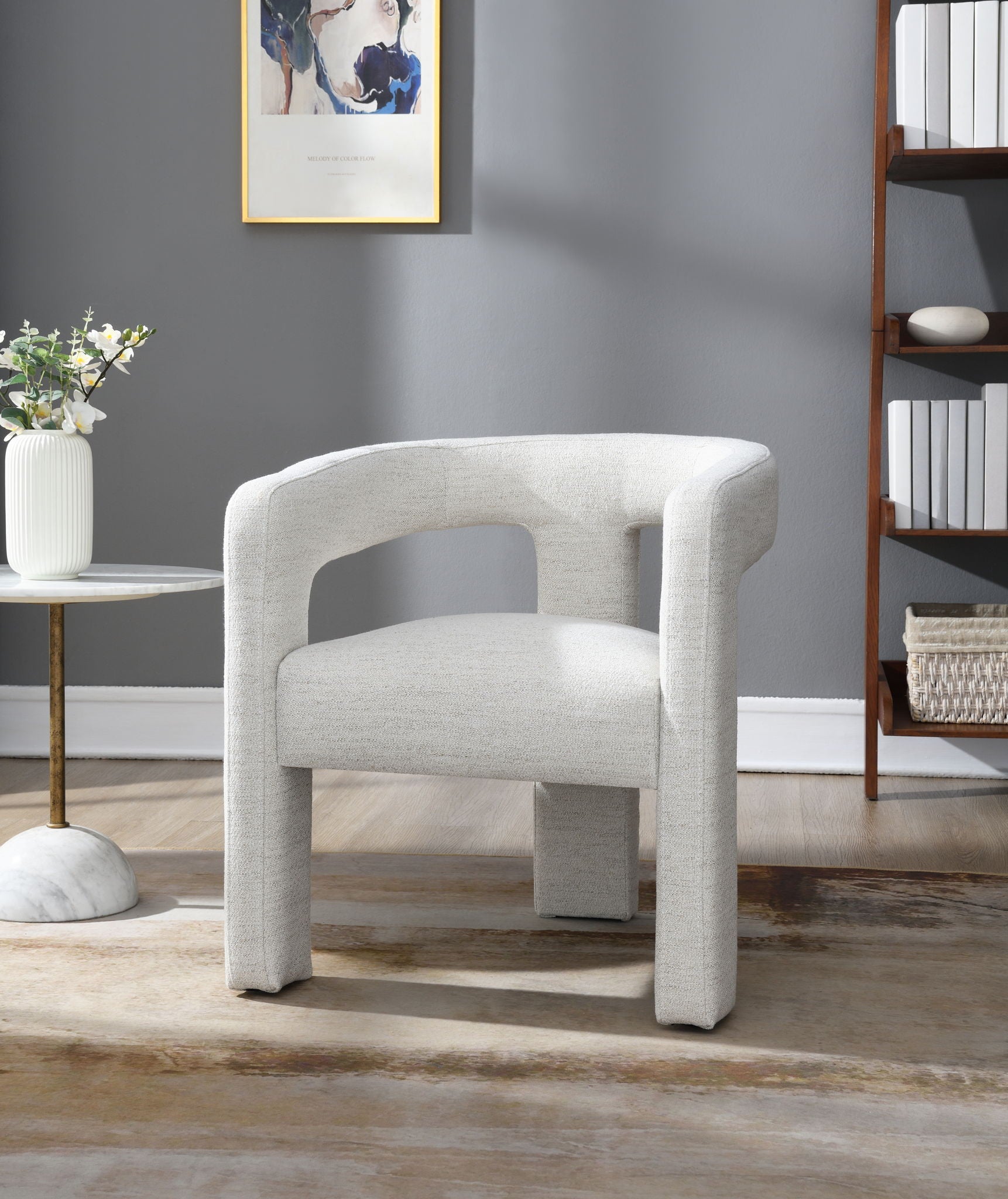 Lomas - Boucle Side Chair (Set of 2) - Beige - Best Buy Furniture
