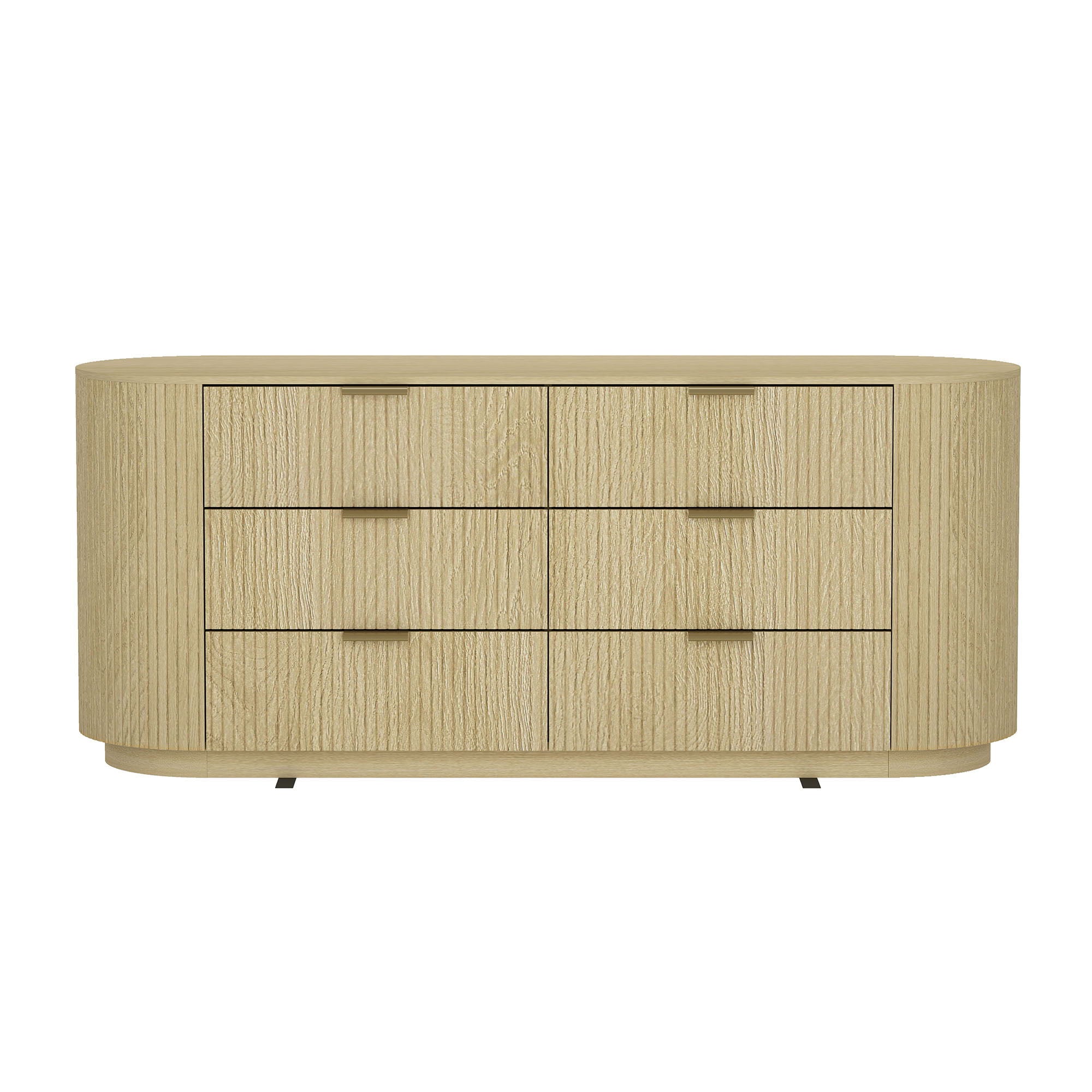 Olivia - Double Dresser With 6 Drawers - Oak