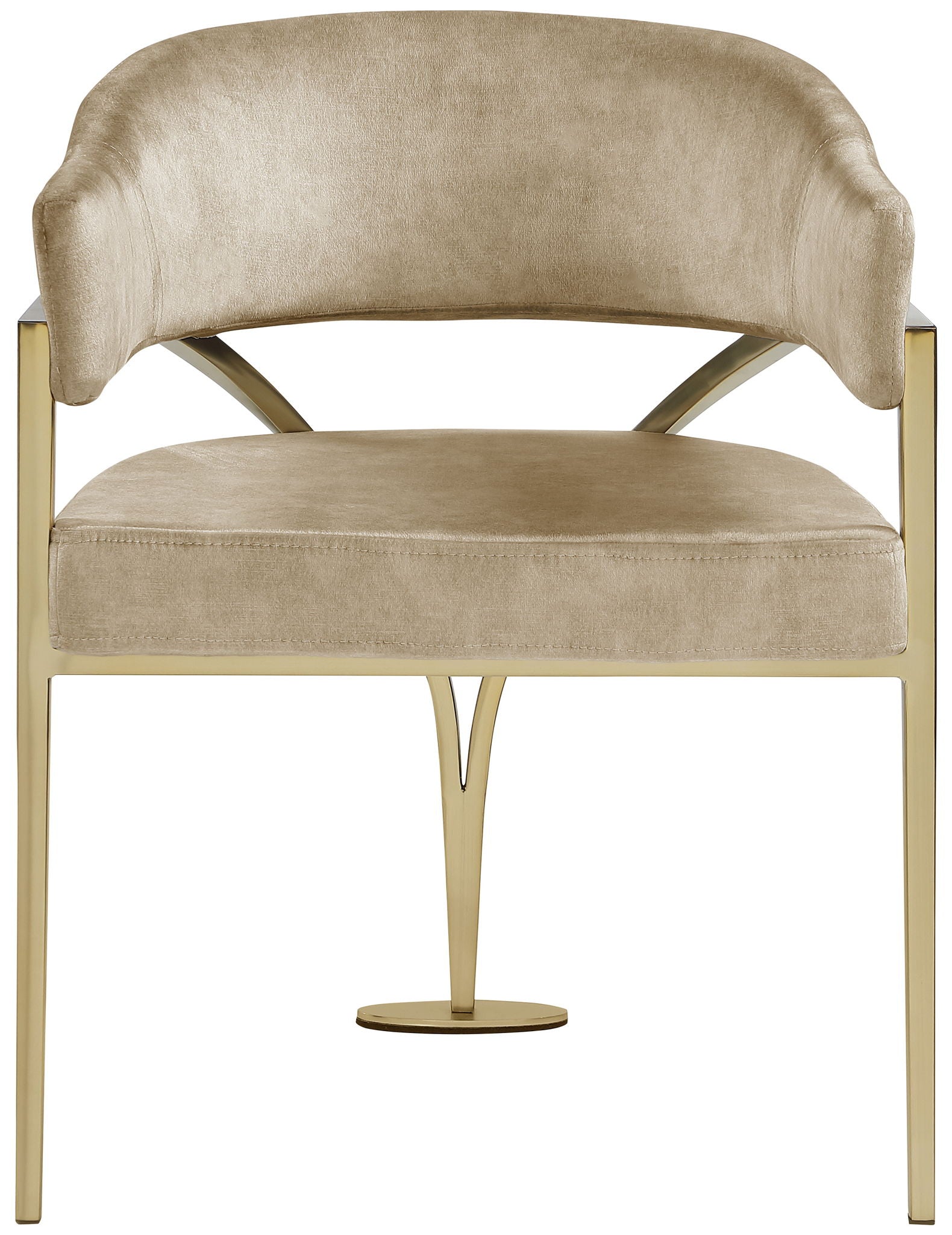 Madelyn - Dining Chair (Set of 2) - Brushed Brass - Best Buy Furniture