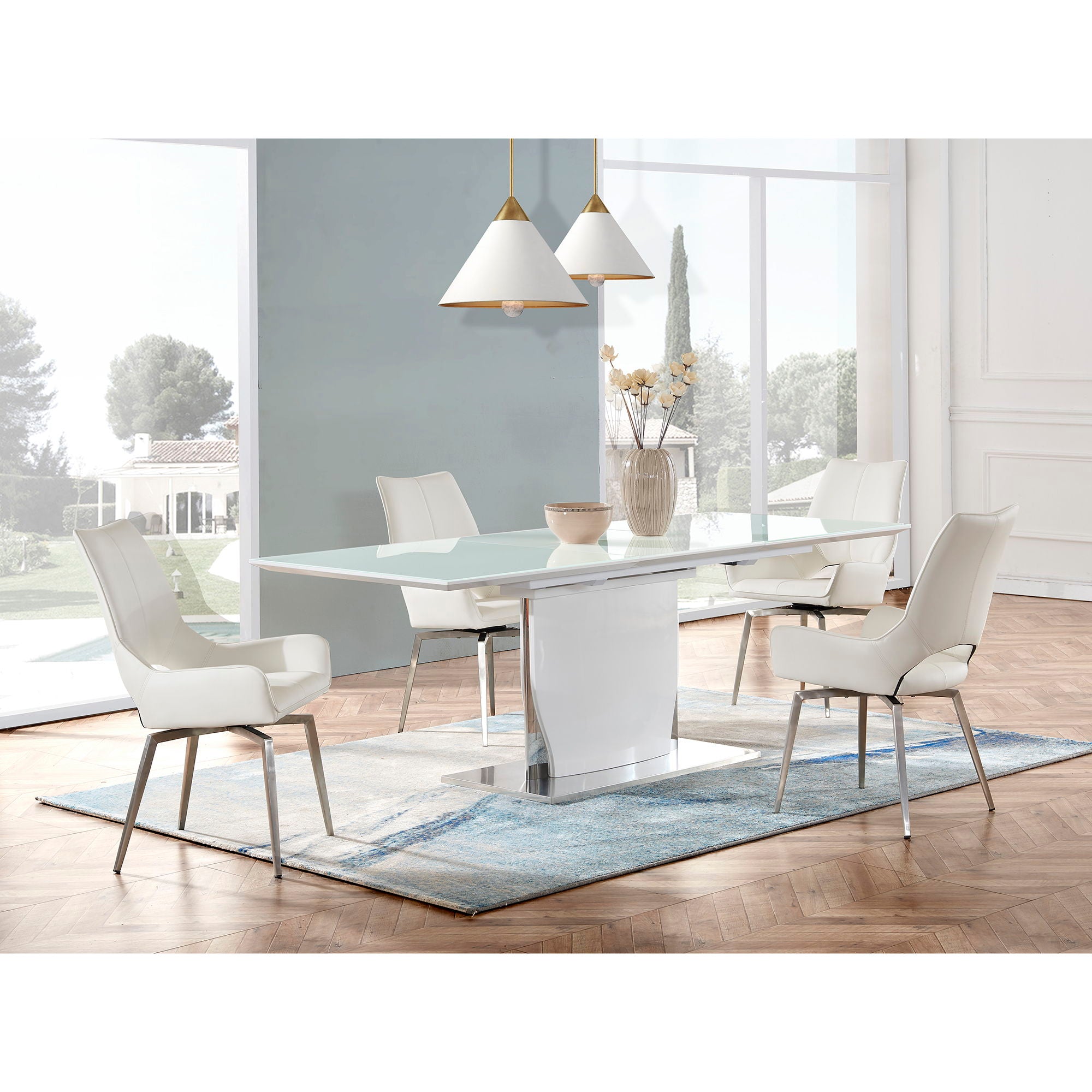 Audi - Dining Table - White - Best Buy Furniture