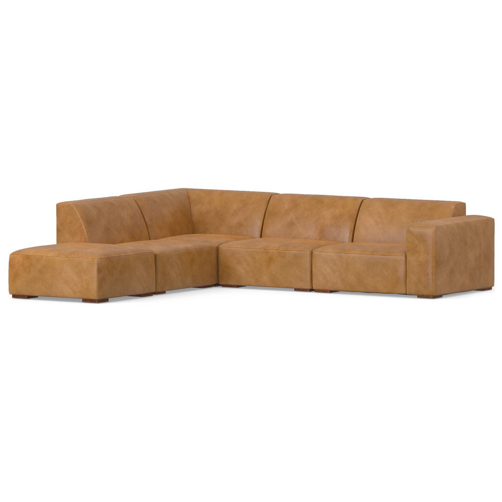 Rex - Handcrafted Sectional Sofa And Ottoman - Best Buy Furniture