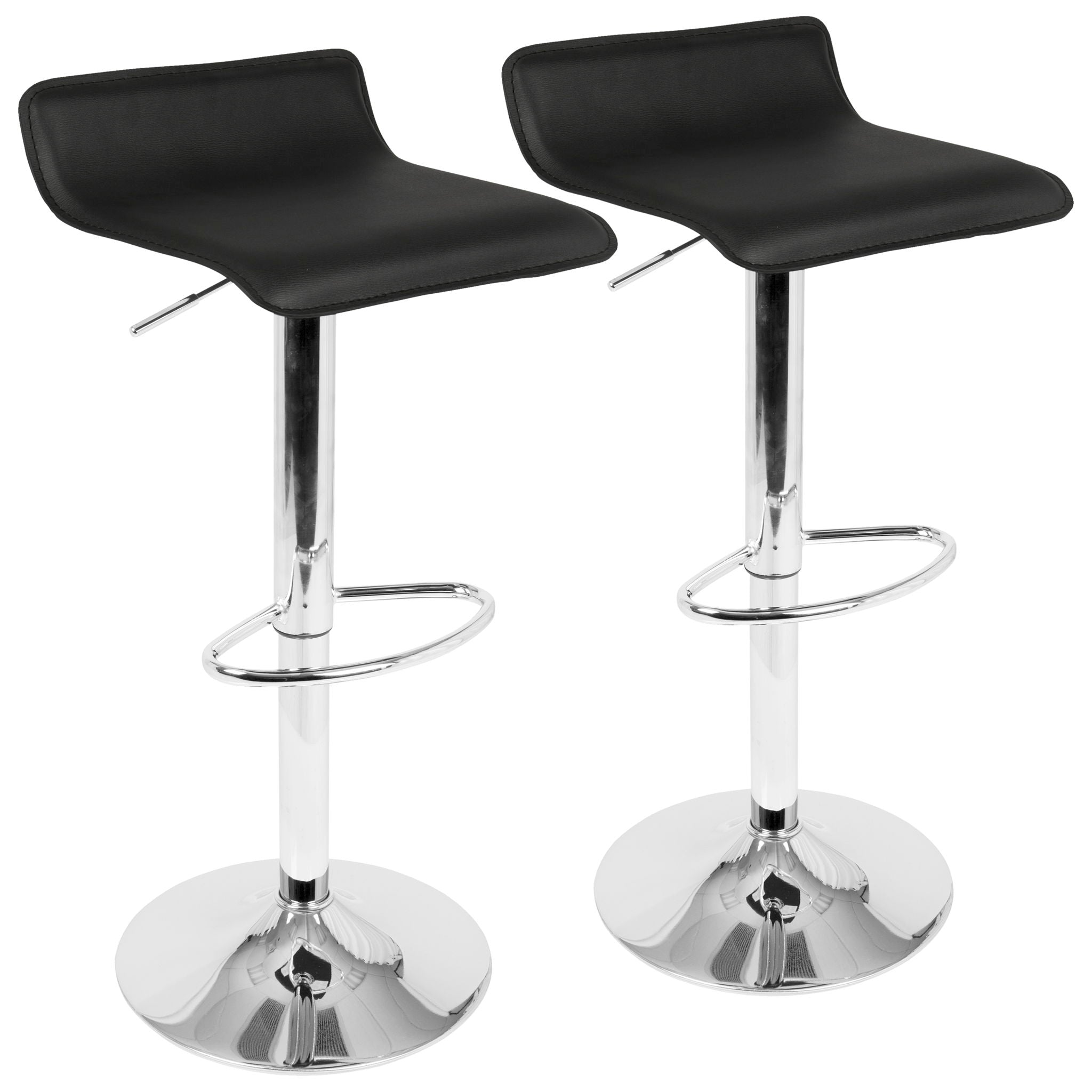 Ale - Contemporary Adjustable Barstool (Set of 2) - Best Buy Furniture