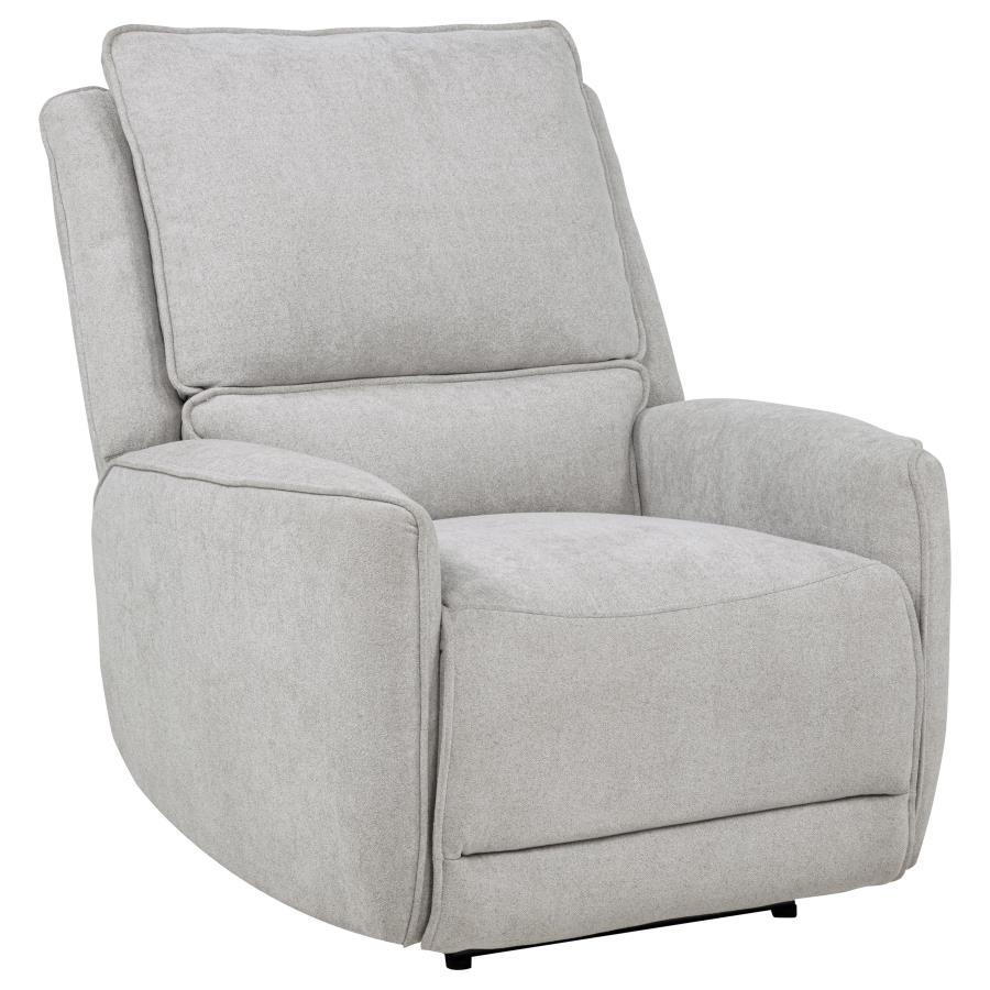 Sylmar - Chenille Upholstered Power Recliner - Best Buy Furniture
