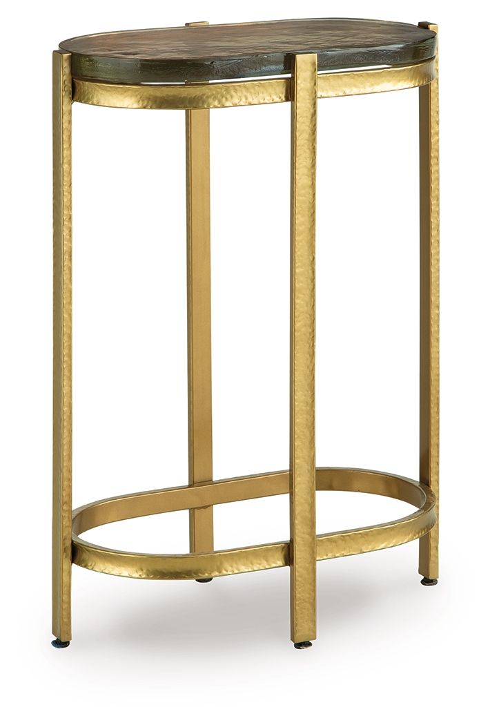 Porterville - Accent Table - Gold Finish - Best Buy Furniture