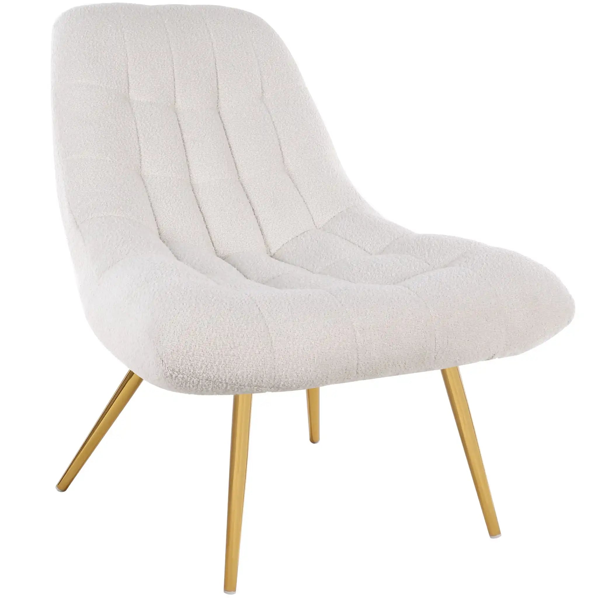 Aubrey - French Boucle Lounge Chair - Best Buy Furniture