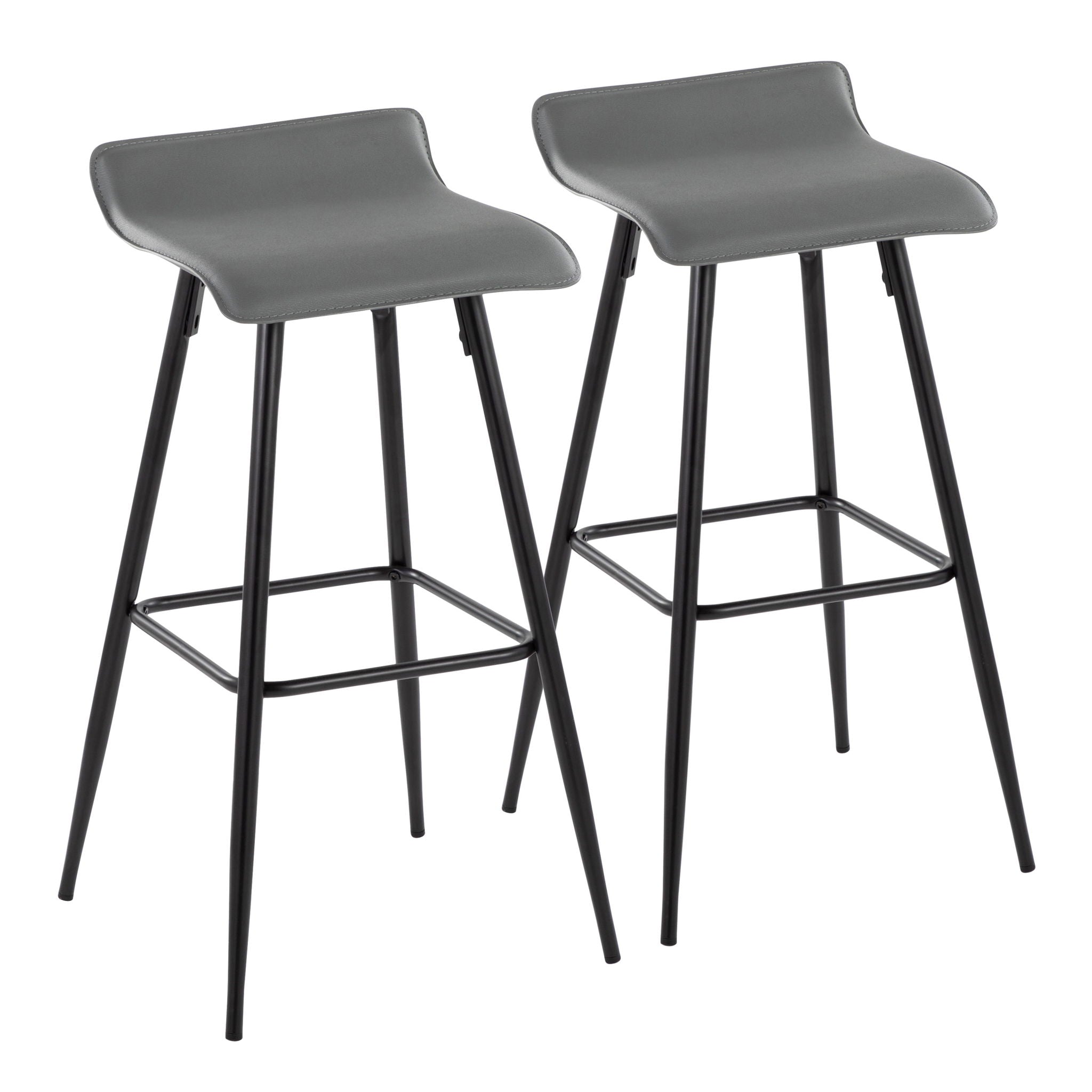 Ale - Contemporary Fixed-Height Bar Stool (Set of 2) - Best Buy Furniture