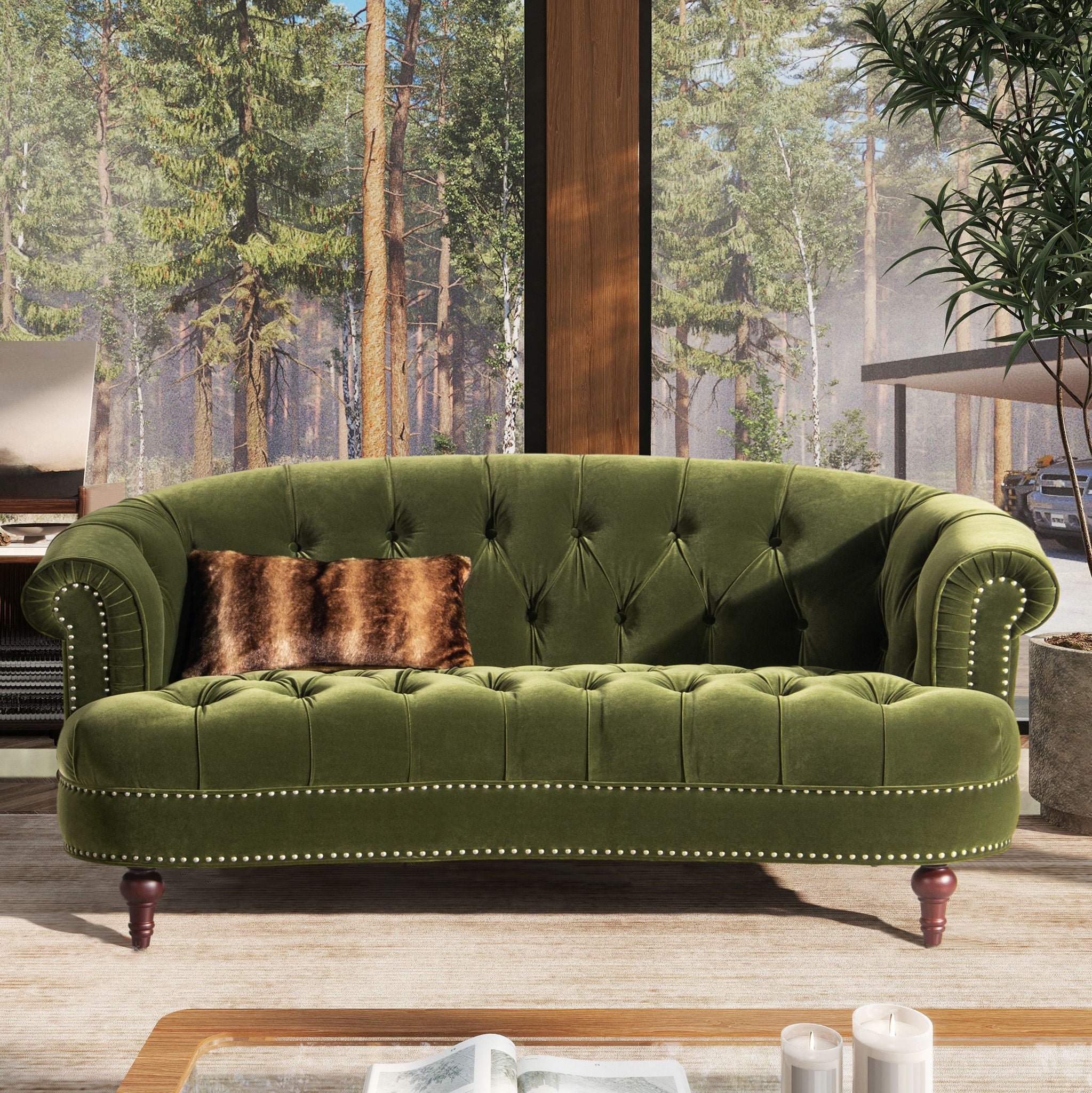 La Rosa - Victorian Chesterfield Loveseat - Best Buy Furniture