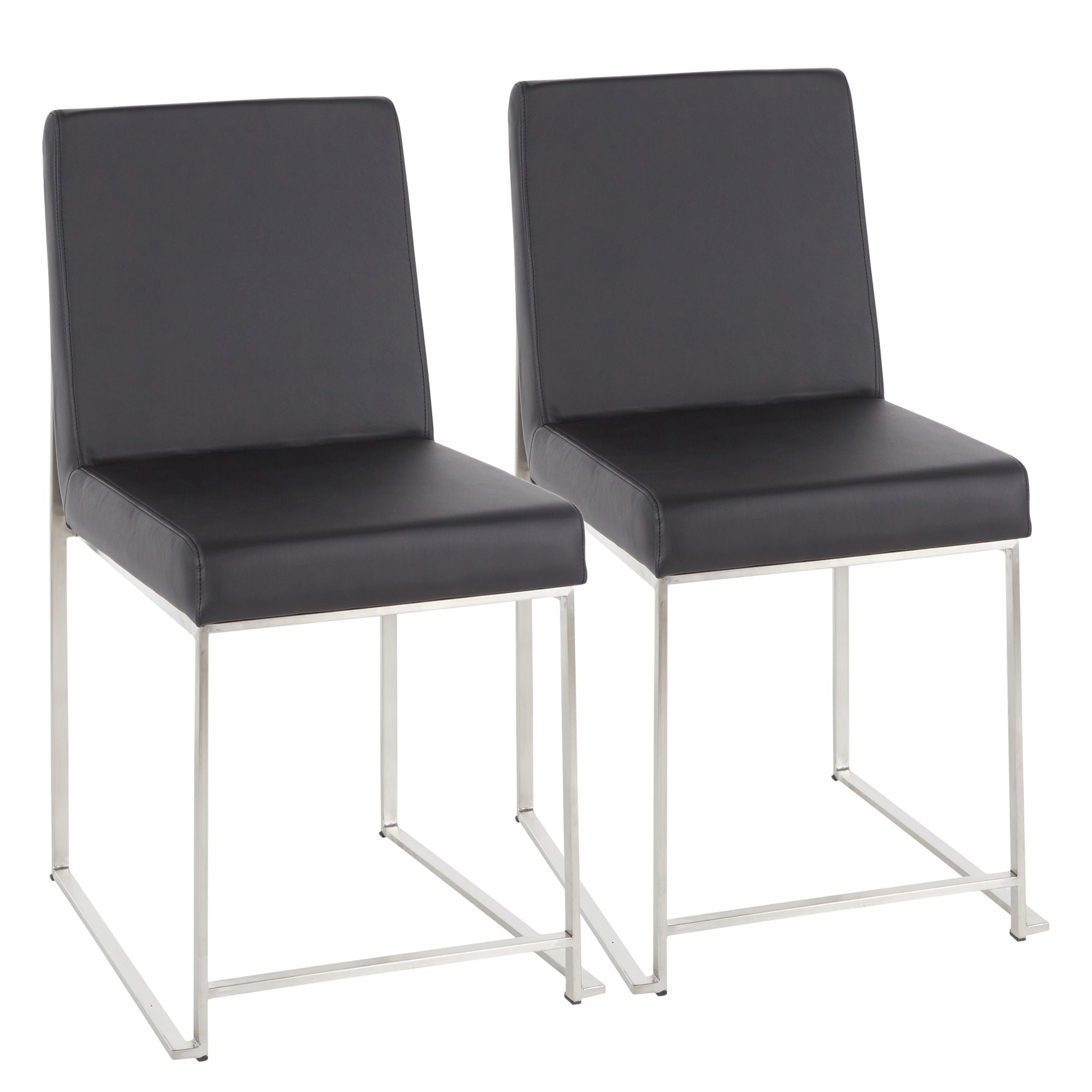 Fuji - Contemporary Modern Elegance High Back Dining Chair (Set of 2) - Best Buy Furniture