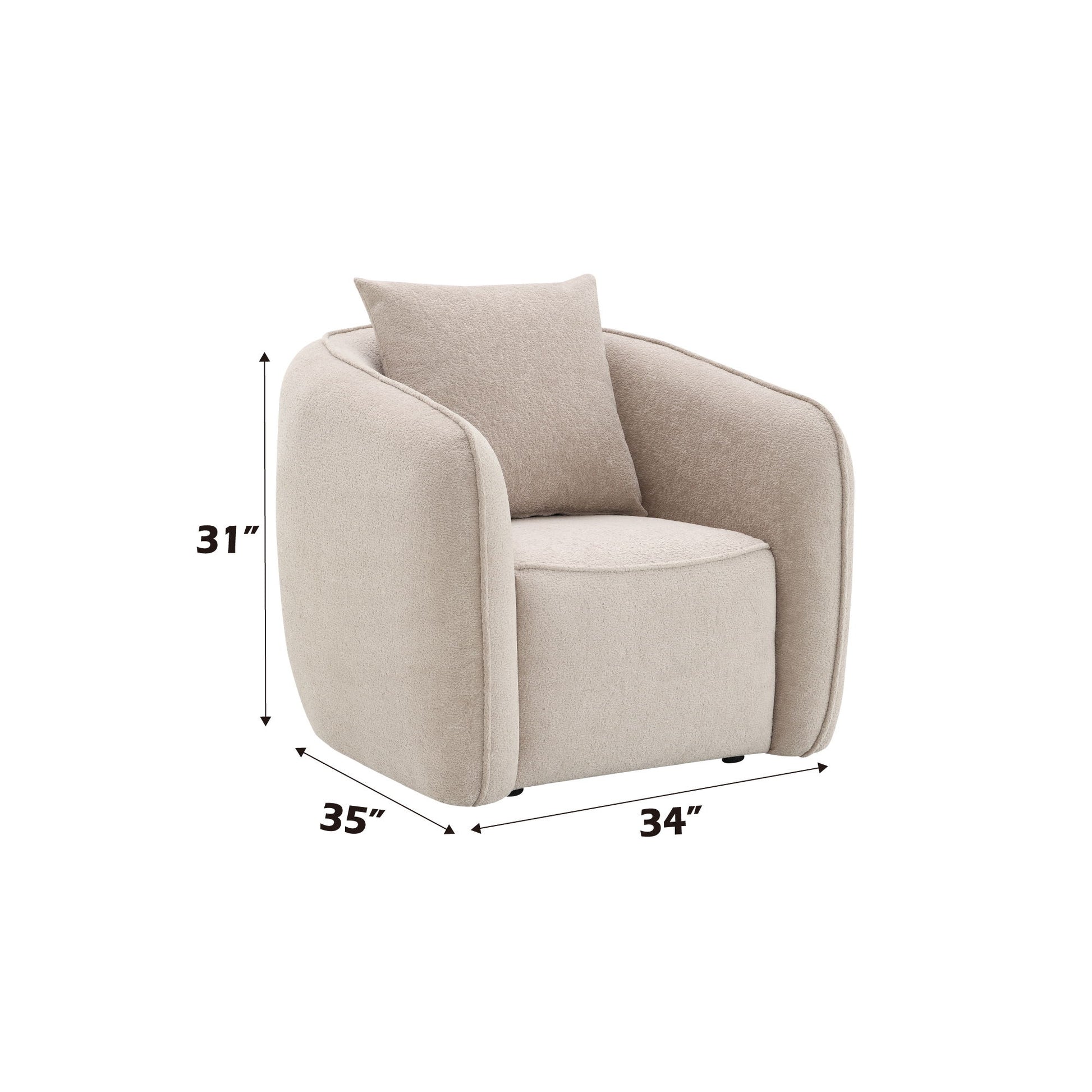 Keith - Chenille 3 Piece Living Room Set (Comes With Matching Color Toss Pillows) - Best Buy Furniture