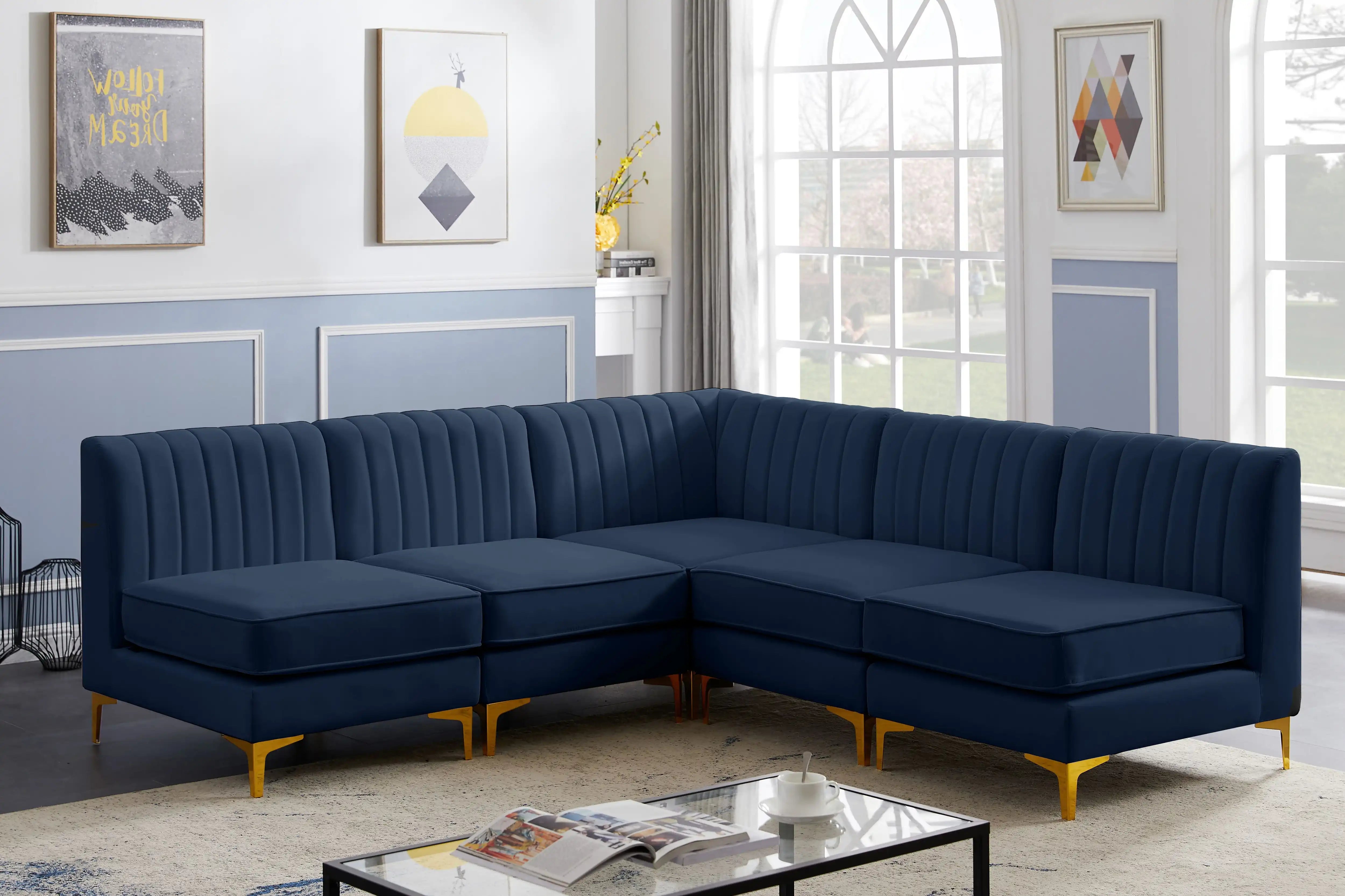 Alina - 5 Piece Armless Sectional - Best Buy Furniture