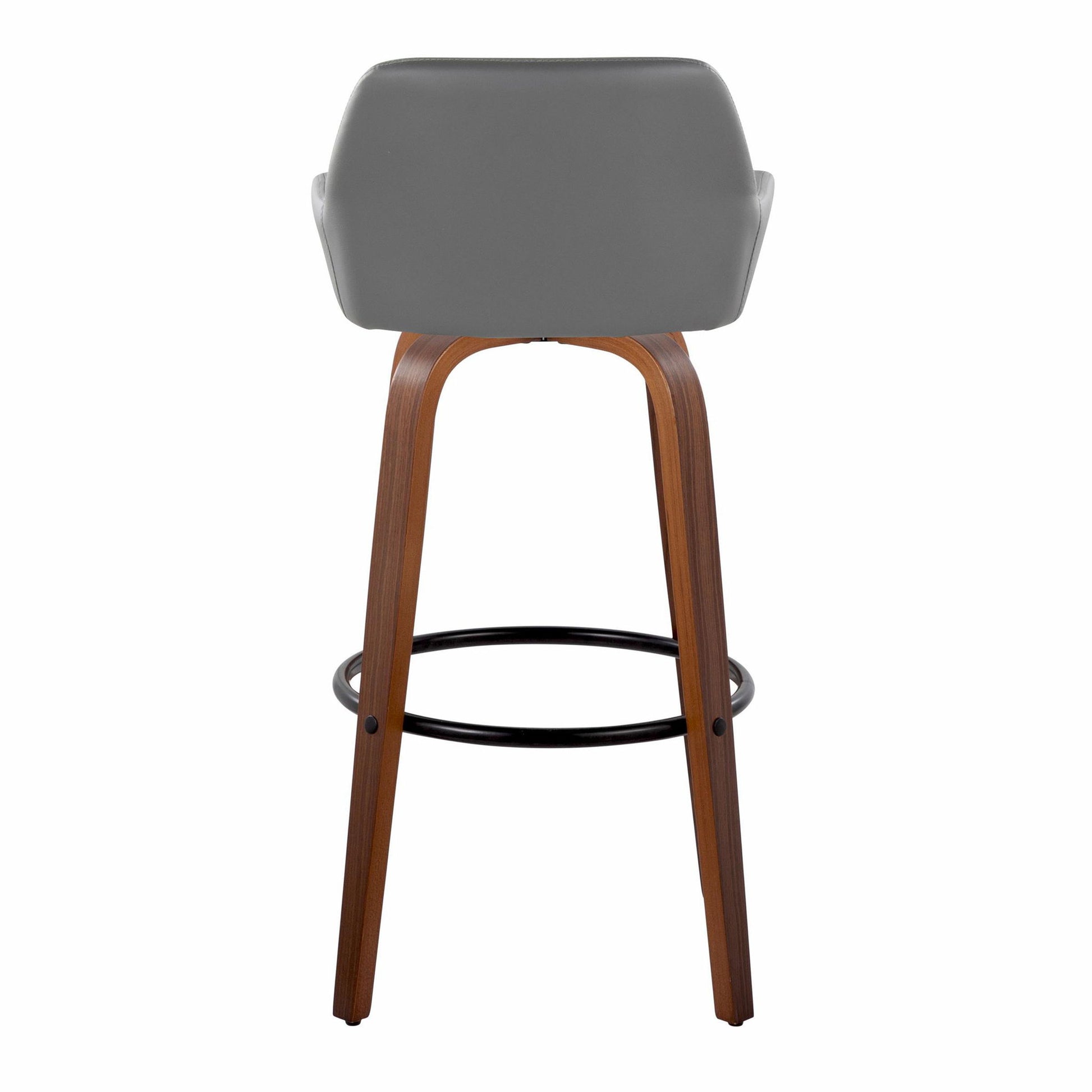 Daniella - Contemporary Fixed Height, Barstool & Swivel And Round Footrest (Set of 2) - Best Buy Furniture
