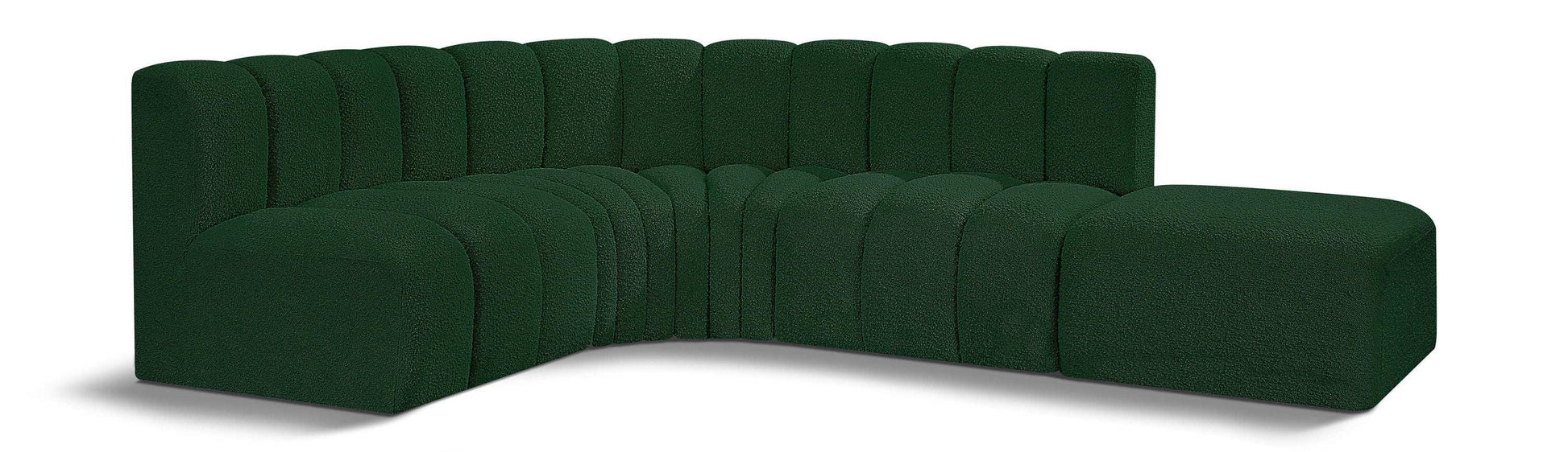 Arc - Boucle Fabric 5 Piece Corner Modular Sofa - Best Buy Furniture