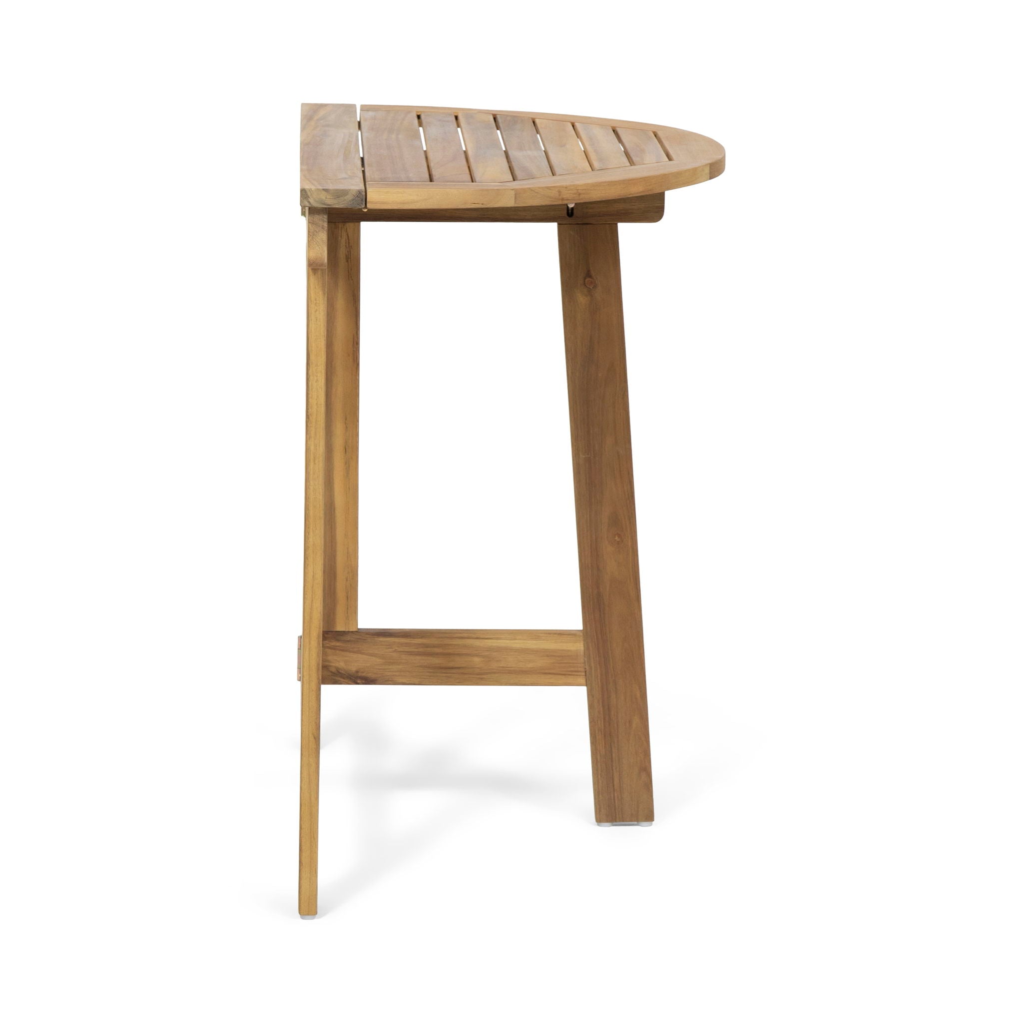 Outdoor Half Round Folding Acacia Wood Bistro Table - Best Buy Furniture