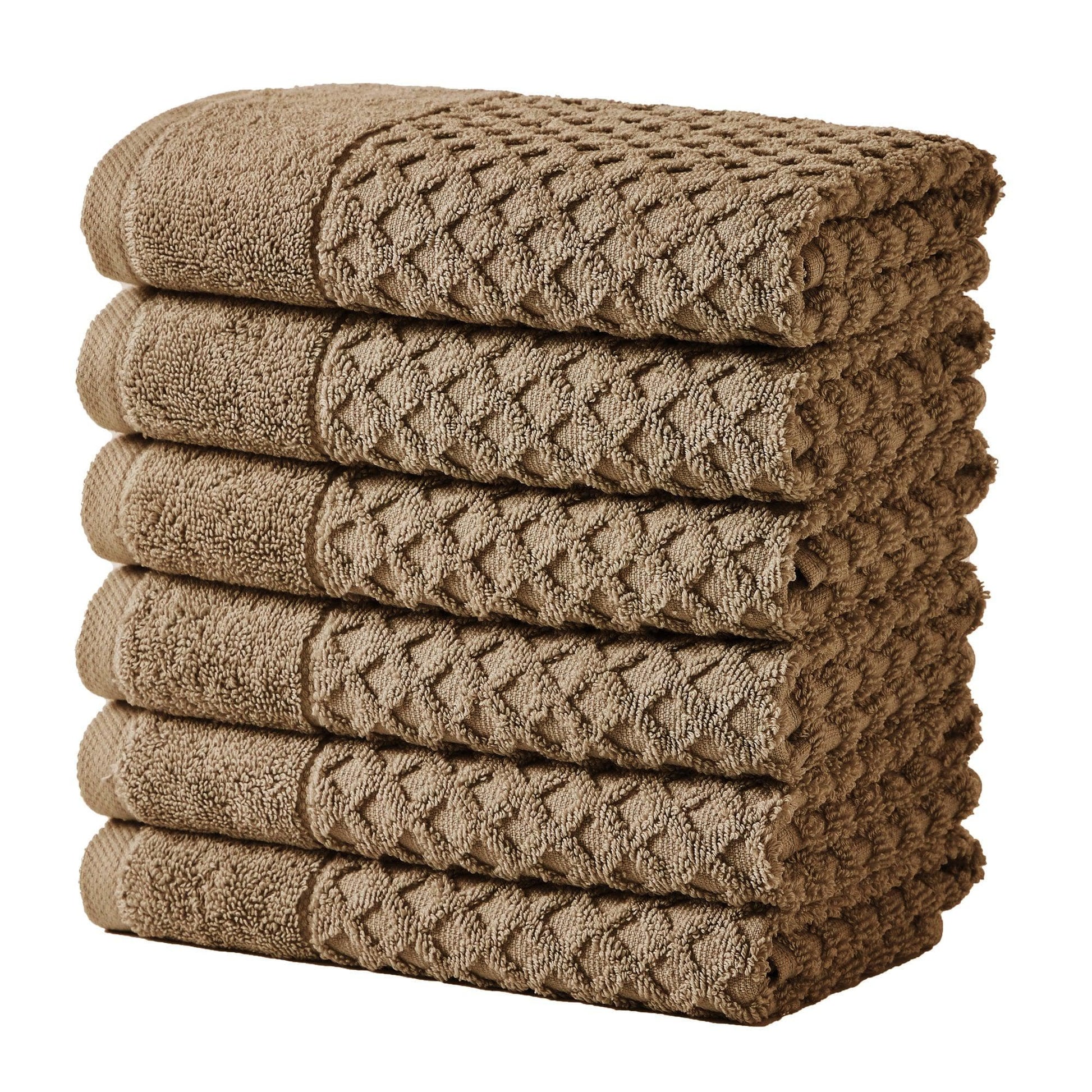 Cotton Diamond Waffle Weave Bath Towel Set - Grayson Collection - Best Buy Furniture