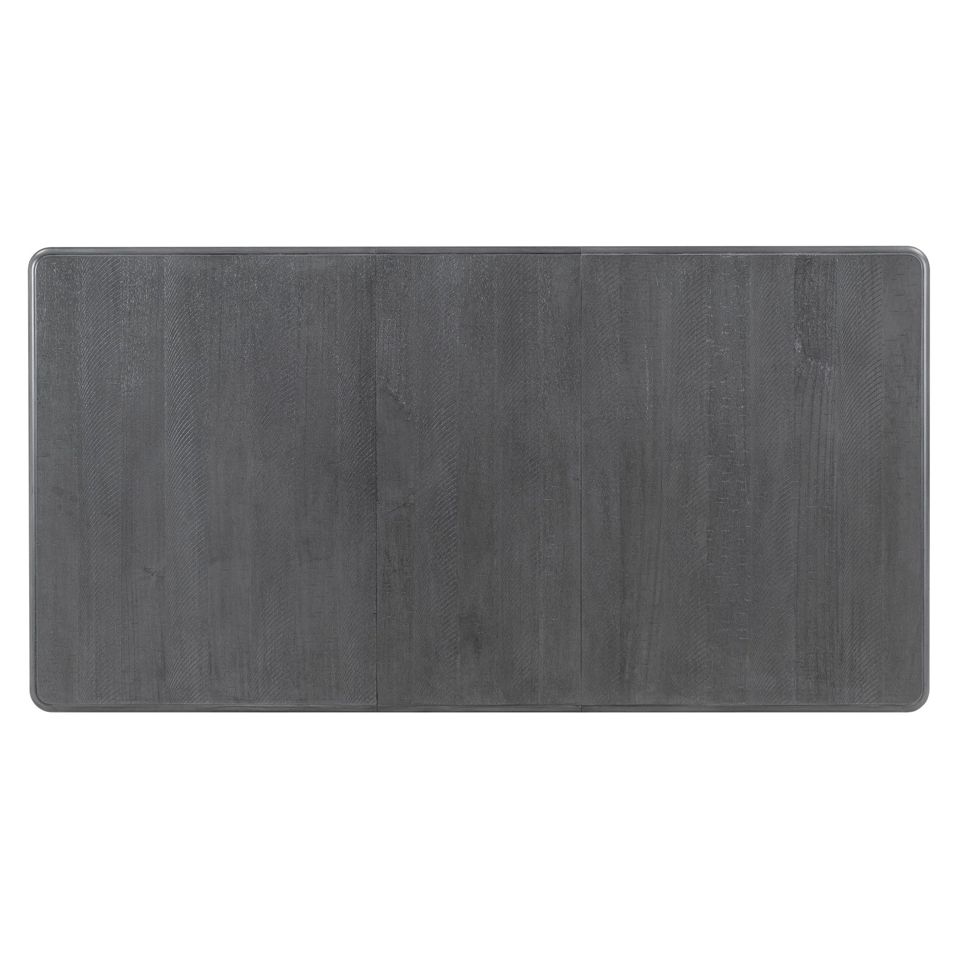 Retro Style 7 Piece Dining Table Set With Extendable Table And 6 Upholstered Chairs - Gray / White - Best Buy Furniture