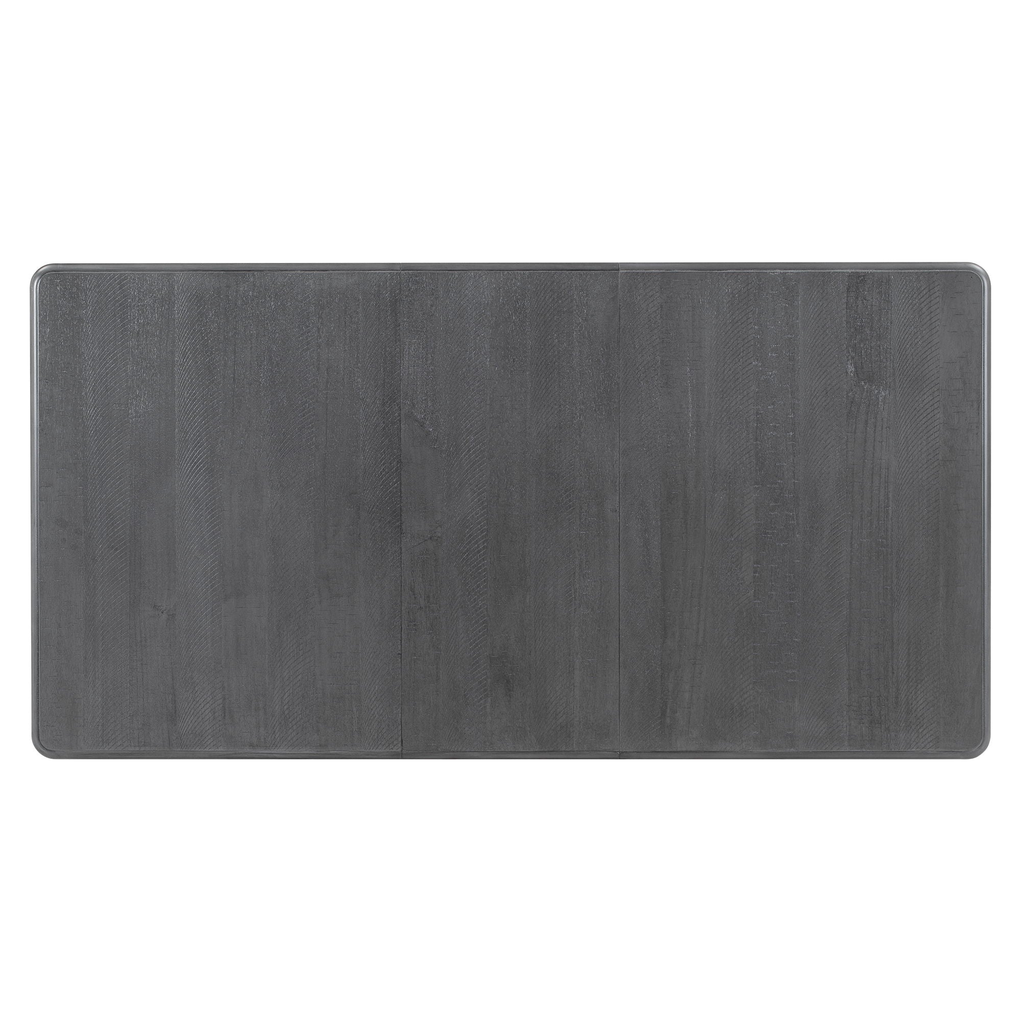 Retro Style 7 Piece Dining Table Set With Extendable Table And 6 Upholstered Chairs - Gray / White - Best Buy Furniture