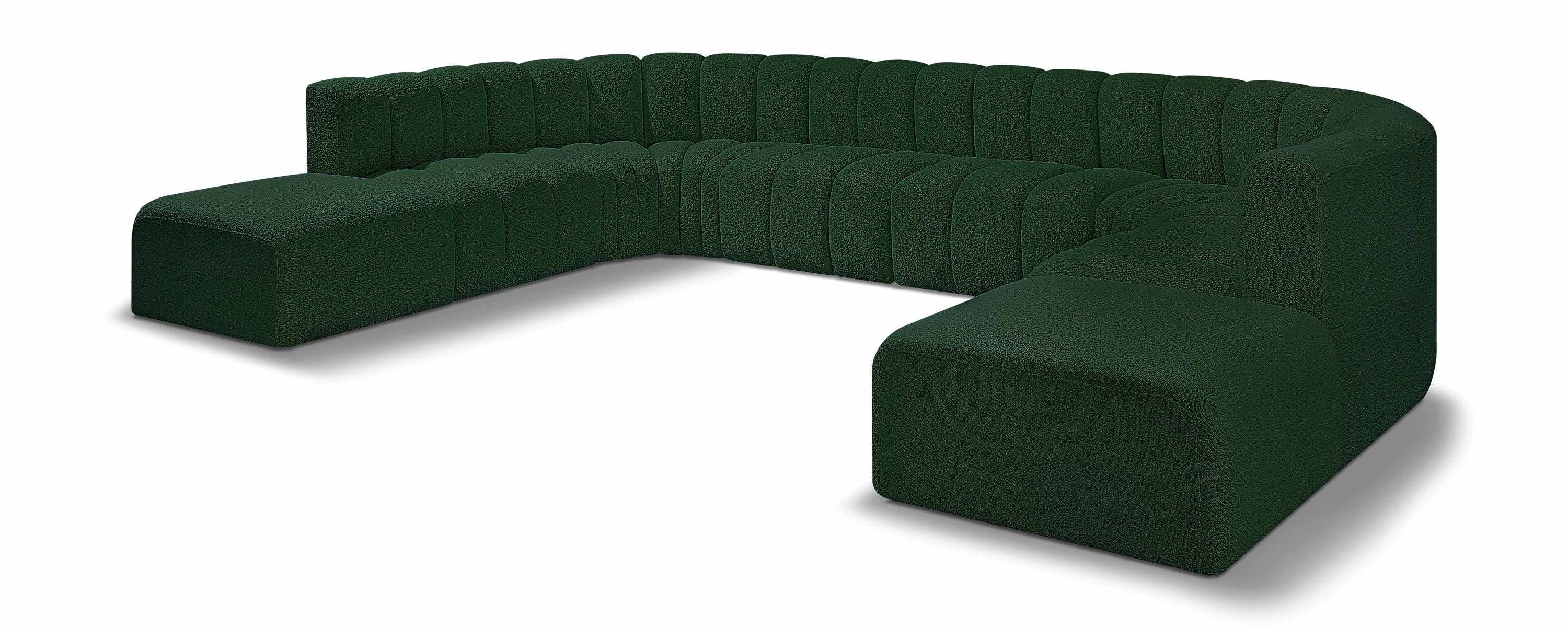 Arc - Boucle Fabric Modular Sectional - Best Buy Furniture