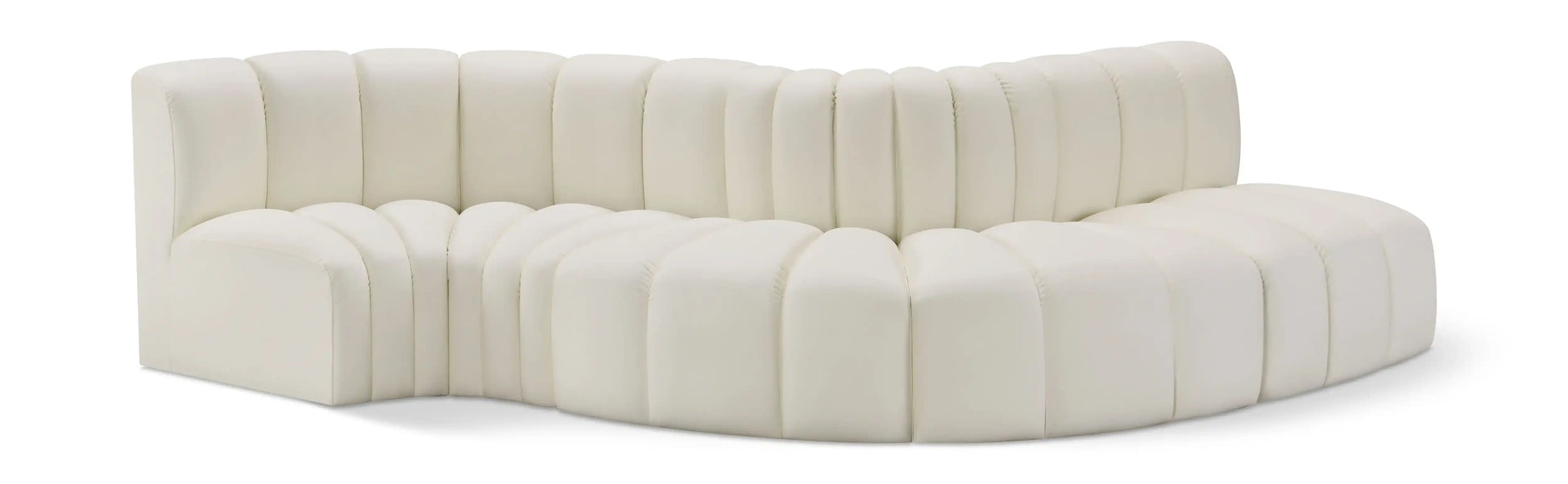 Arc - Faux Leather 5 Piece Modular Sofa - Best Buy Furniture