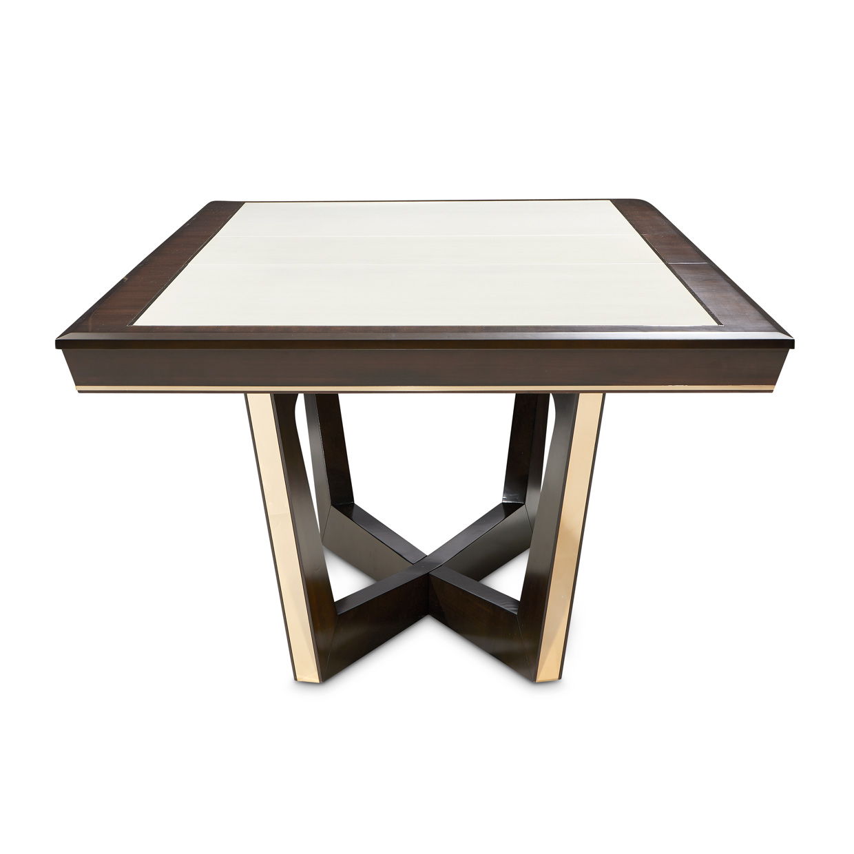 Belmont Place - Rectangular Dining Table - White / Dark Brown - Best Buy Furniture