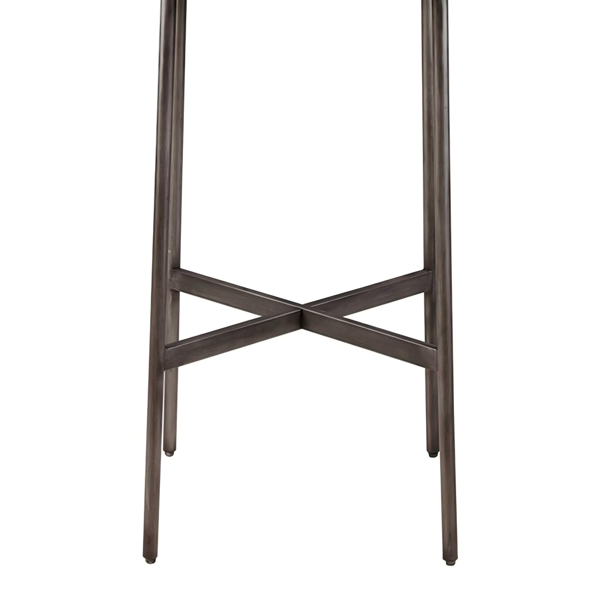 Renu - Round Bar Table With Industrial Charm - Light Brown - Best Buy Furniture