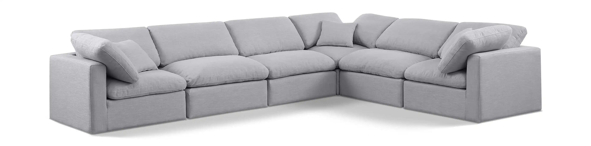 Indulge - Linen 6 Piece Modular Corner Sectional - Best Buy Furniture