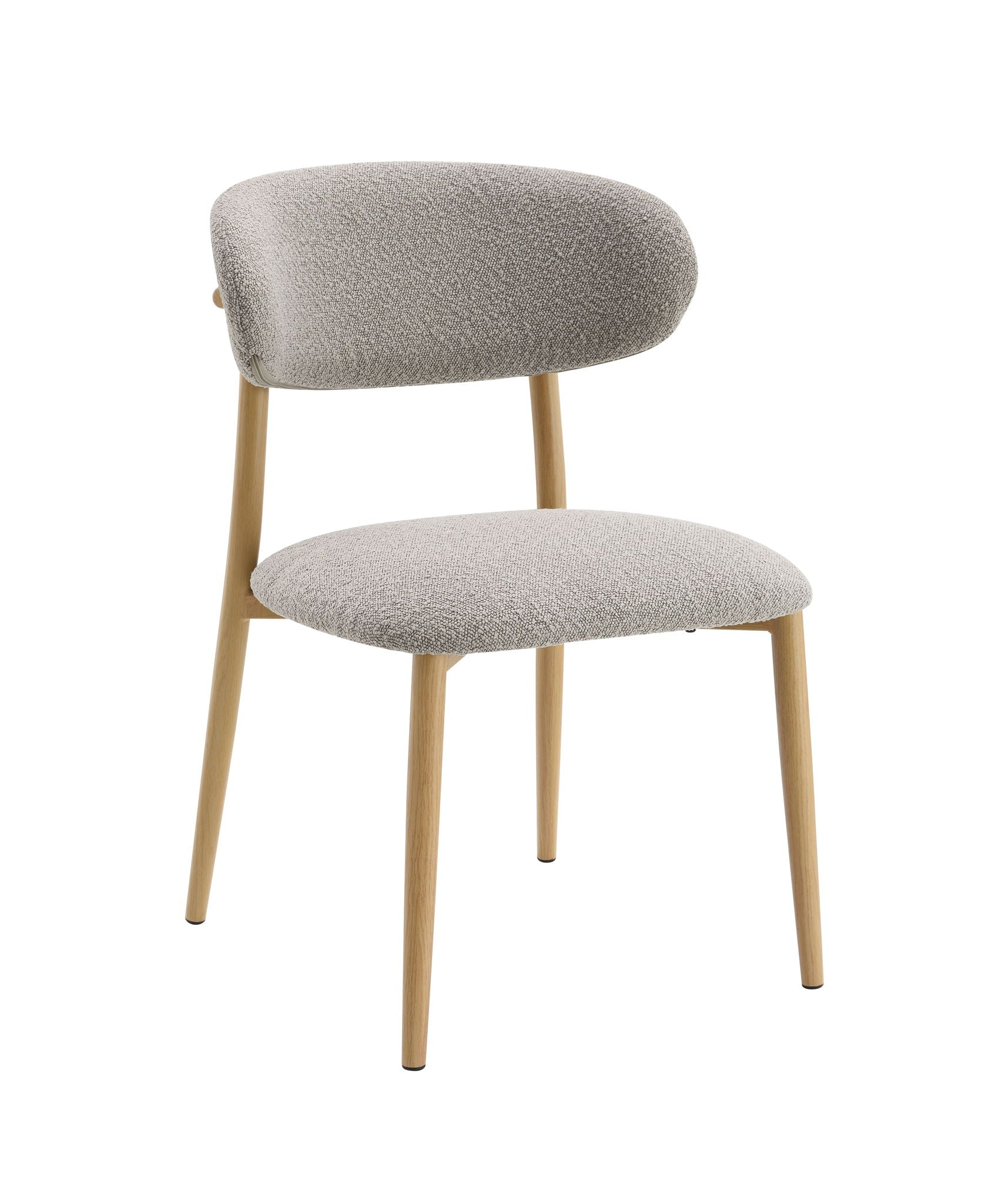 Kacey - Boucle Side Chair (Set of 2) - Gray - Best Buy Furniture