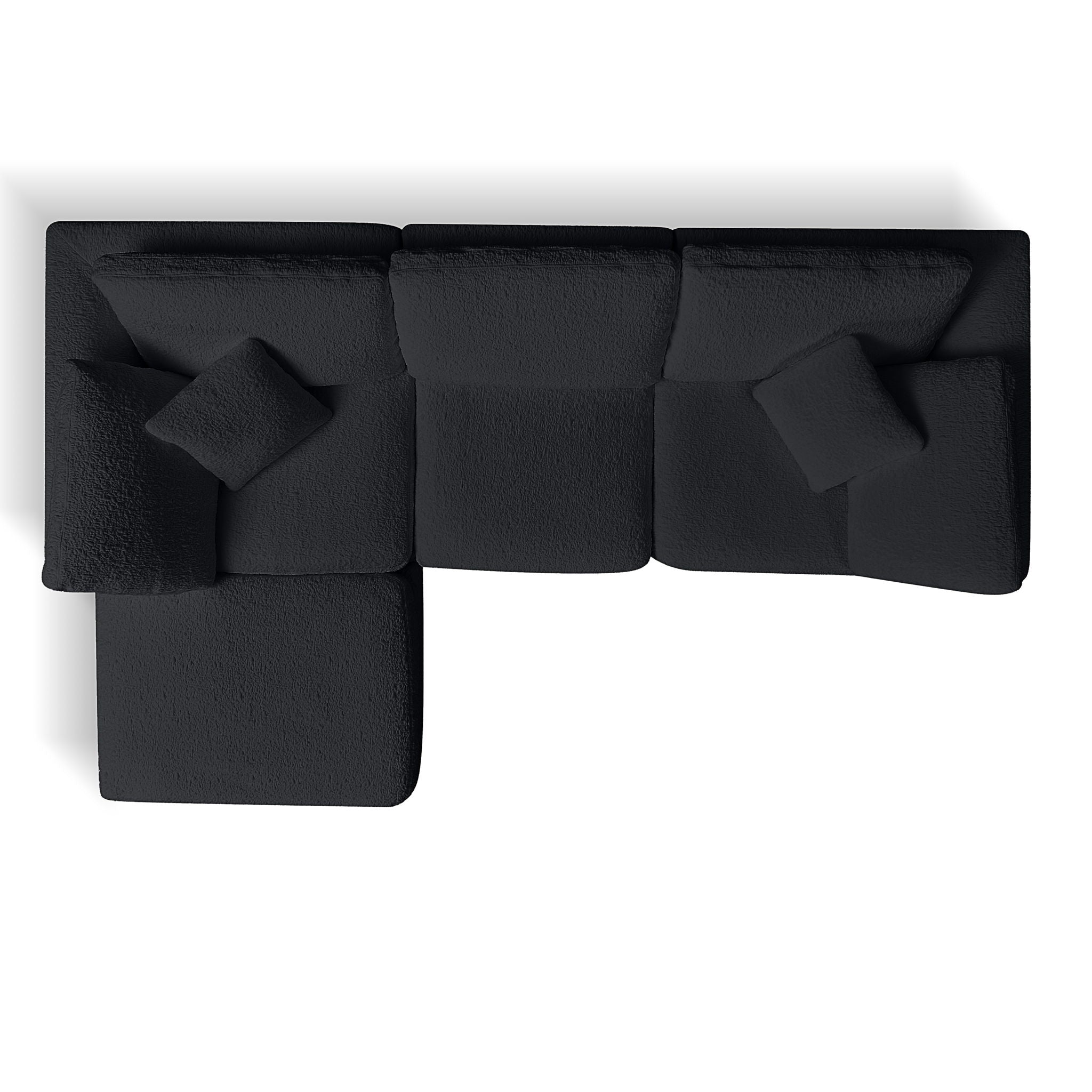 Cloud Sectional Couch, Convertible With Ottoman, 3 Seater Modular Design - Best Buy Furniture