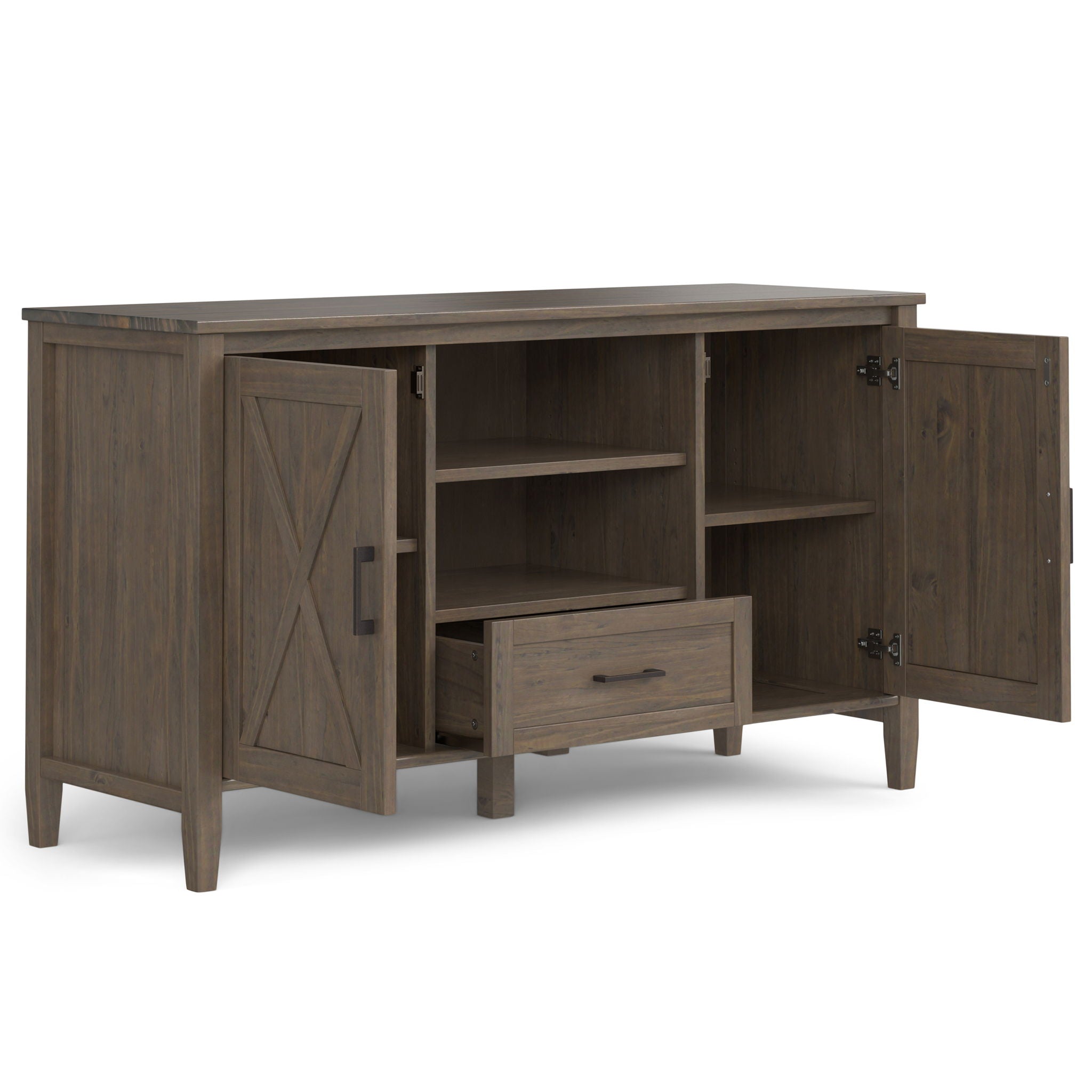 Ela - Medium TV Stand - Smoky Brown - Best Buy Furniture