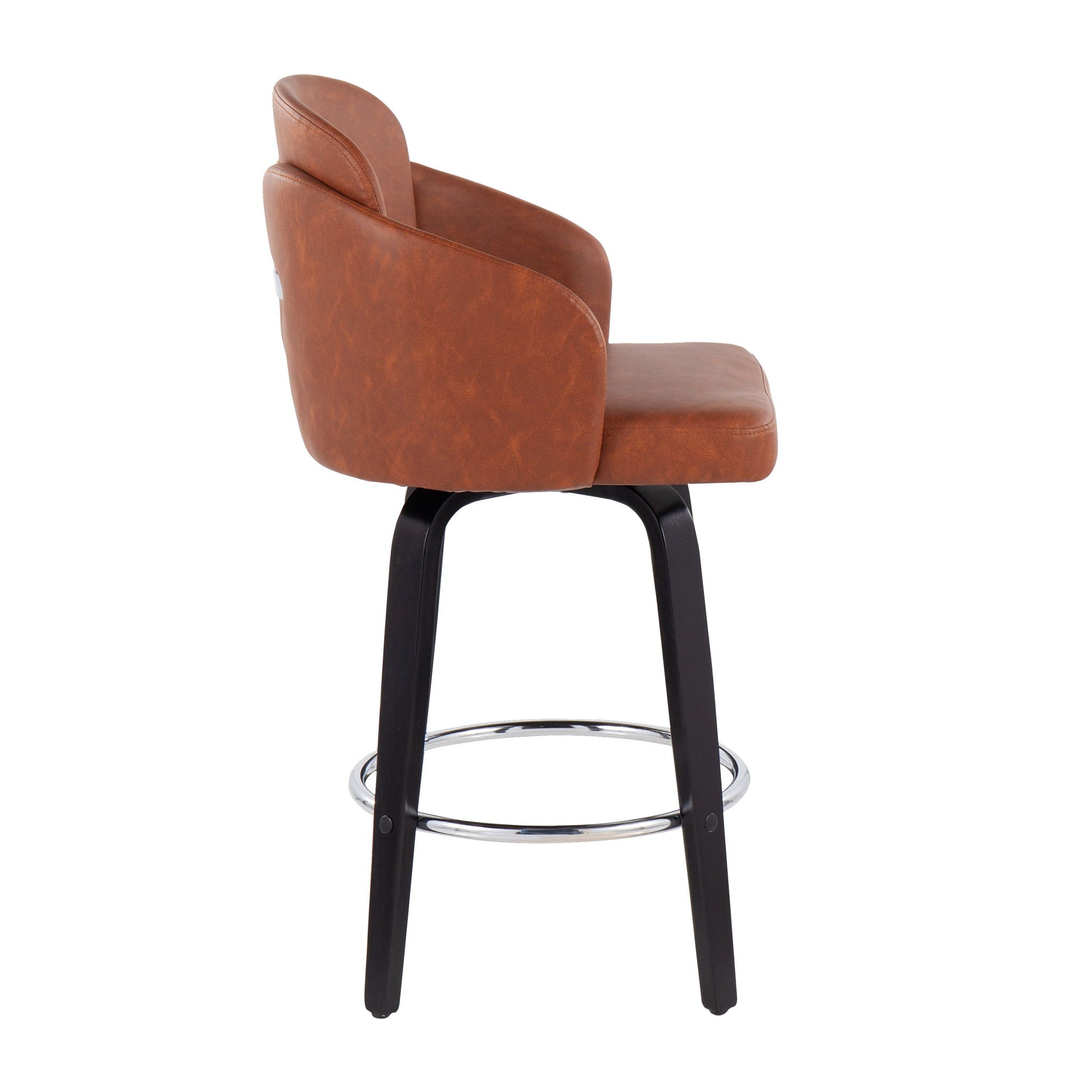 Dahlia - Contemporary Counter Stool Round Footrest (Set of 2) - Best Buy Furniture