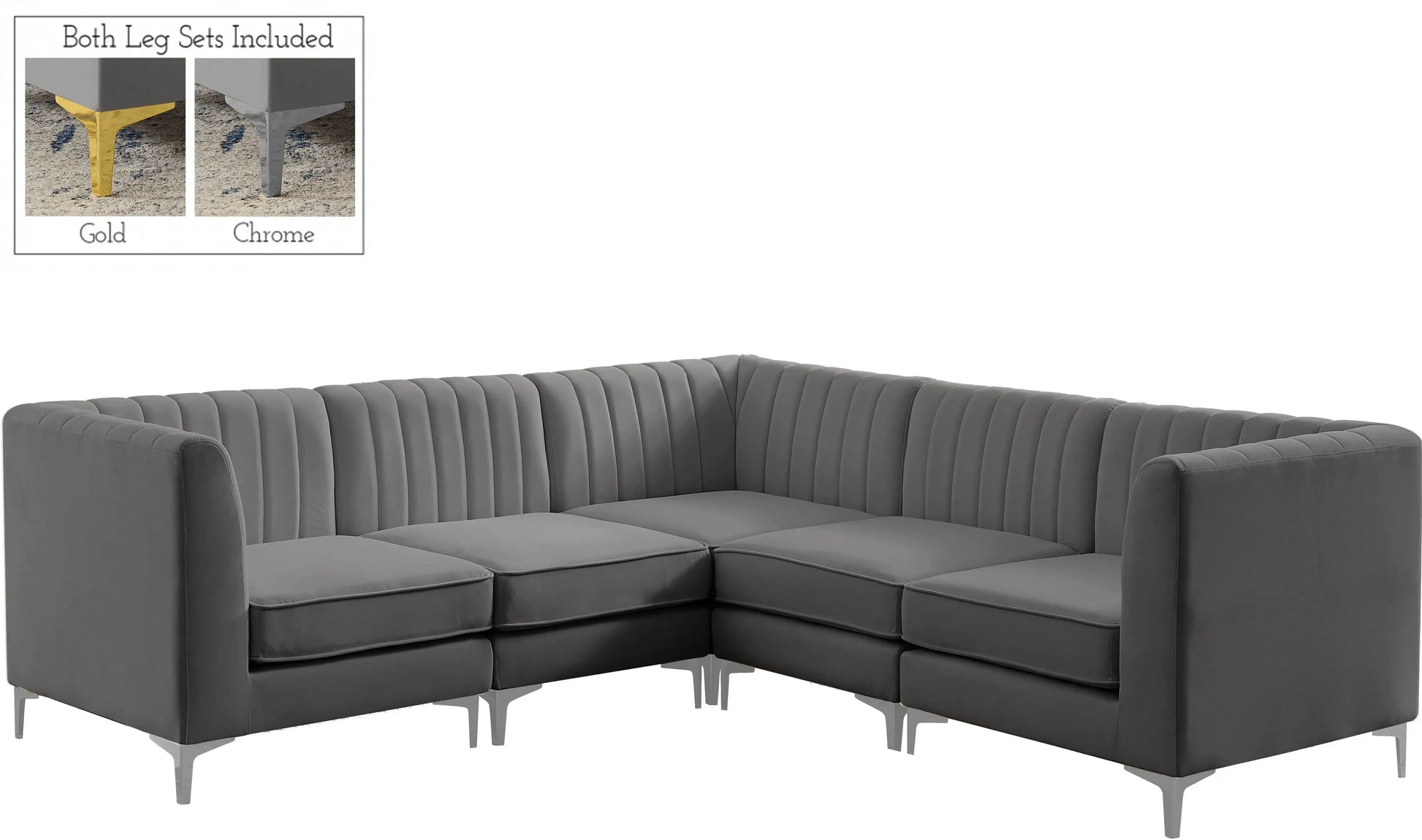 Alina - 5 Piece Modular Corner Sectional - Best Buy Furniture