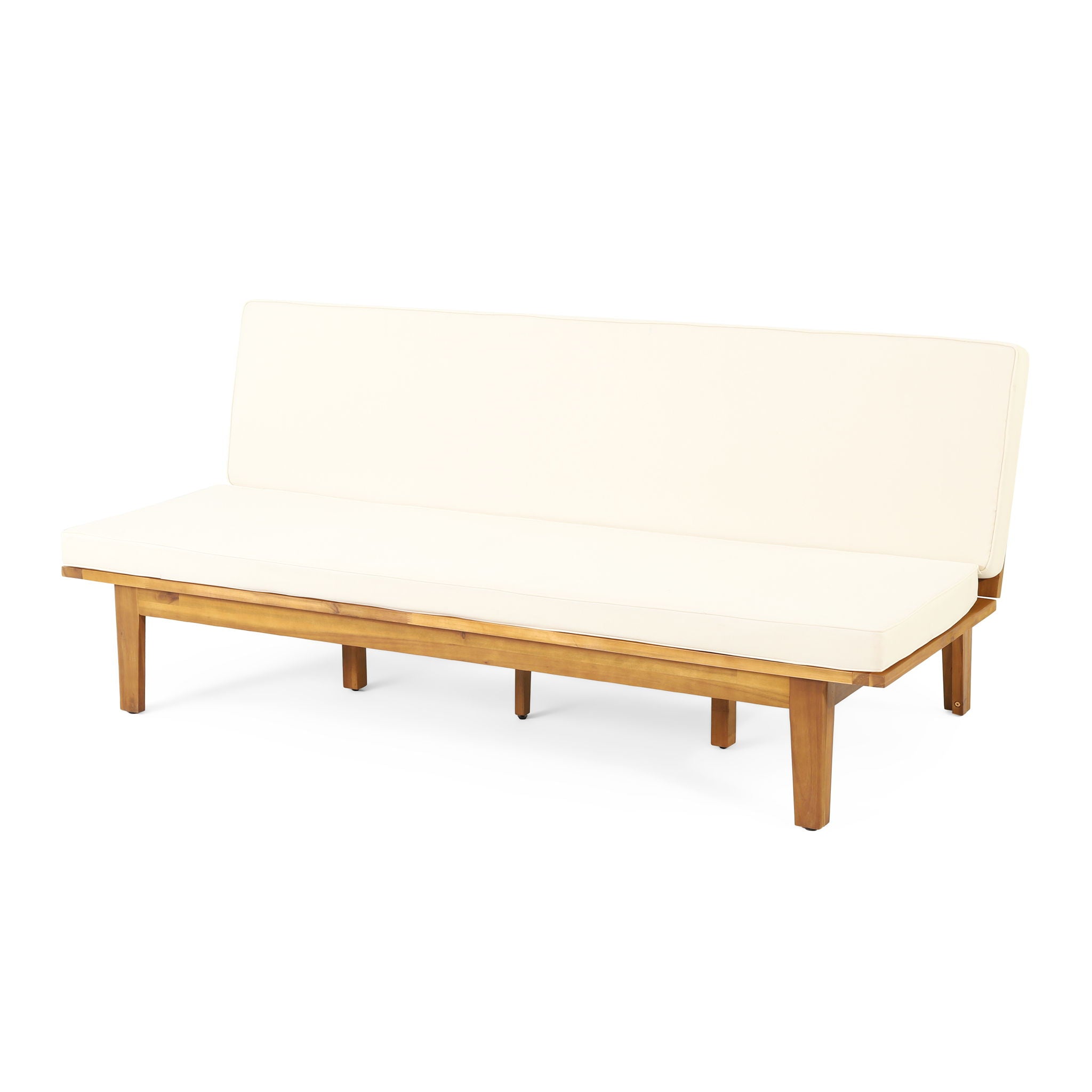 Outdoor Elegance Daybed With Convertible Design Cushion Frame - Beige - Best Buy Furniture