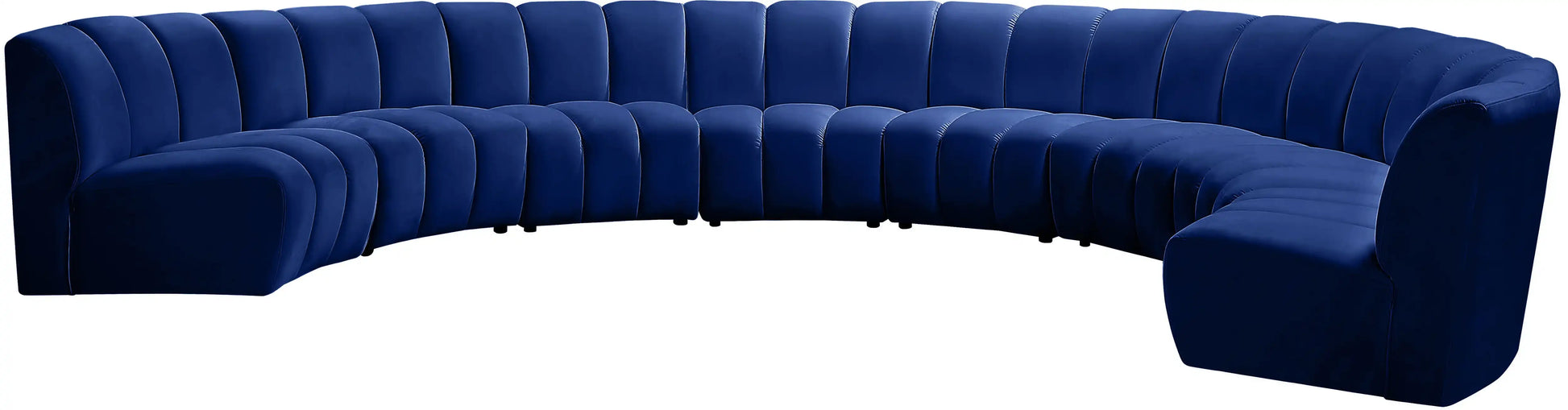 Infinity - 8 Piece Velvet Modular Sectional - Best Buy Furniture