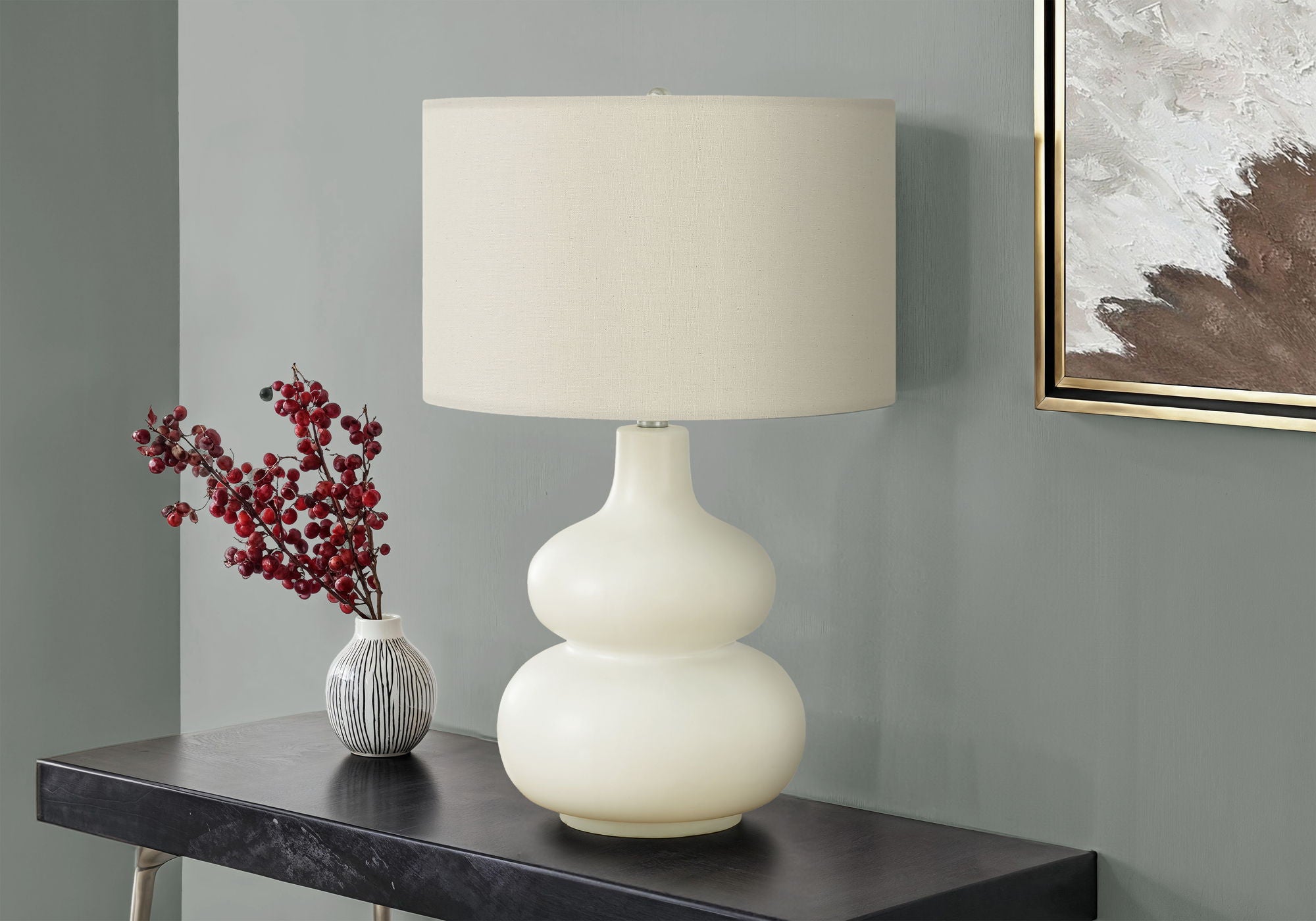 Lighting, Table Lamp, Contemporary - Cream - Best Buy Furniture
