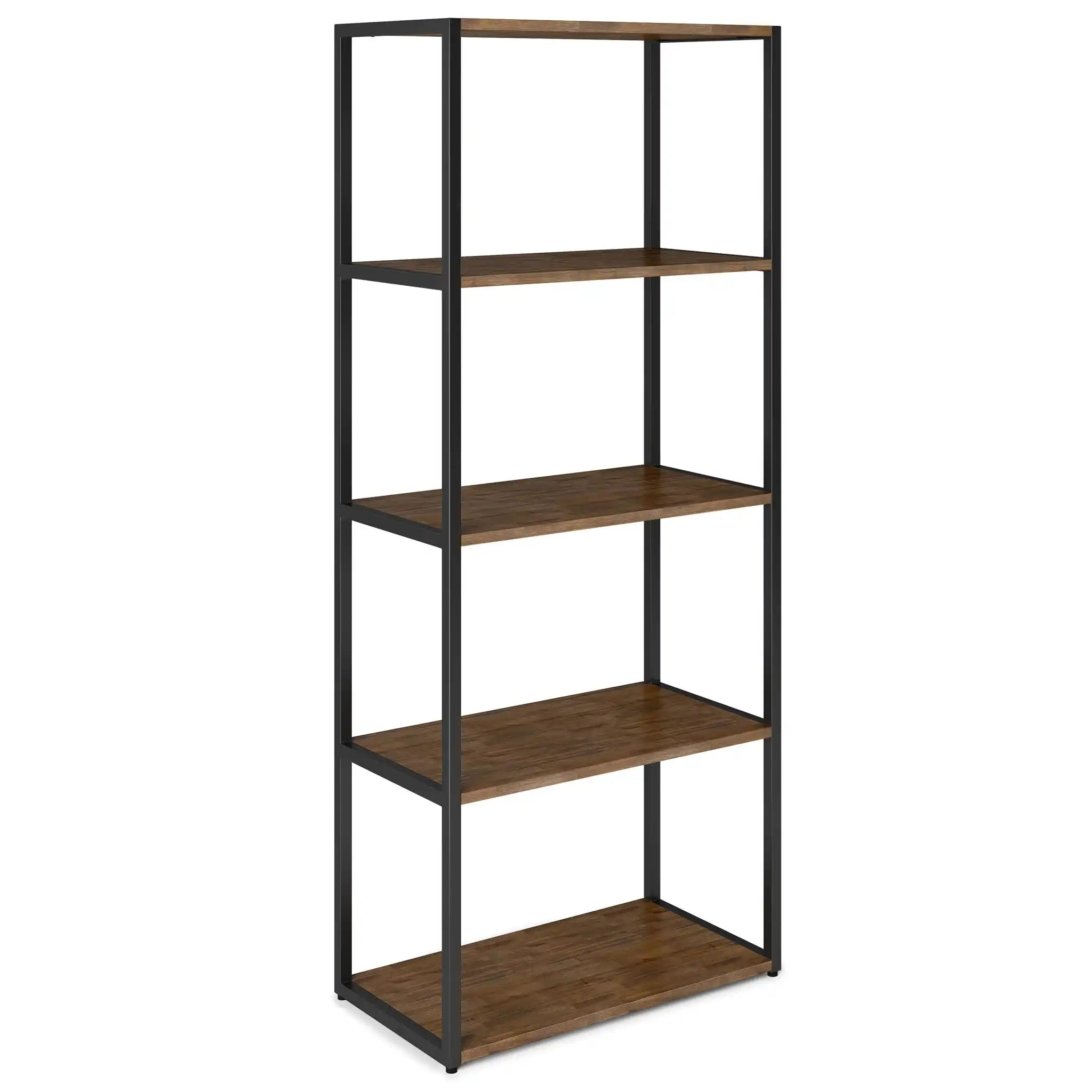 Ralston - Bookcase - Rustic Natural Aged Brown - Best Buy Furniture