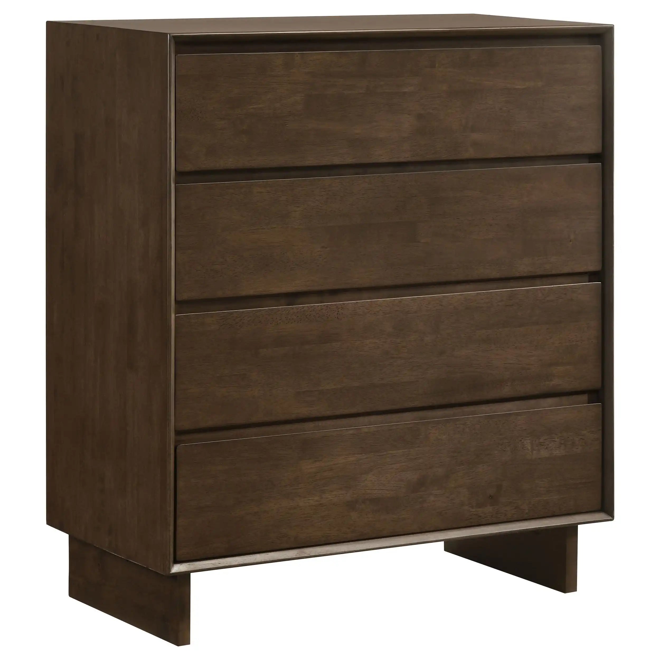 Glenwood - 4-Drawer Chest Of Drawers - Warm Brown - Best Buy Furniture