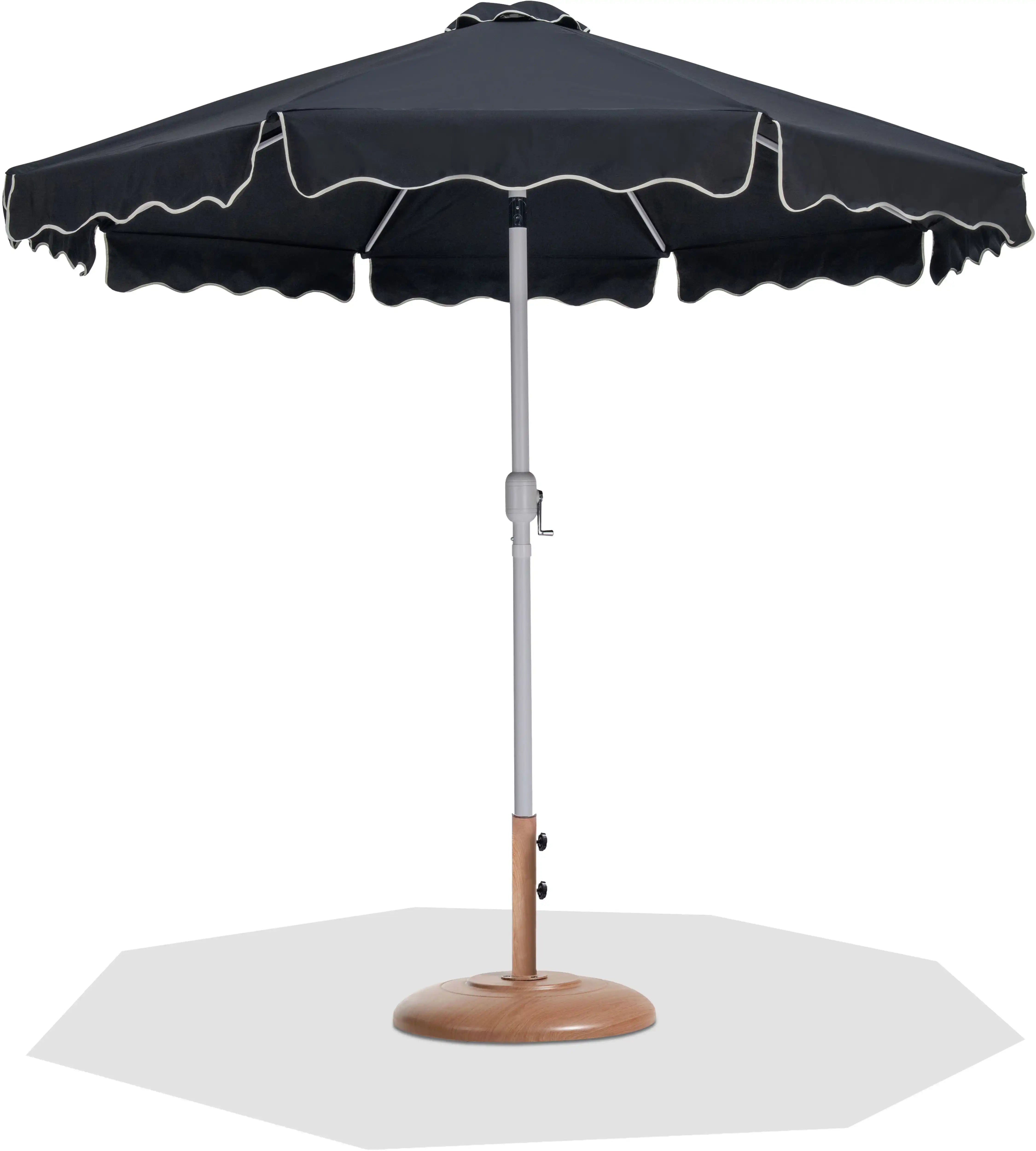 Amalfi - Patio Umbrella - Light Brown Base / White Pole - Best Buy Furniture