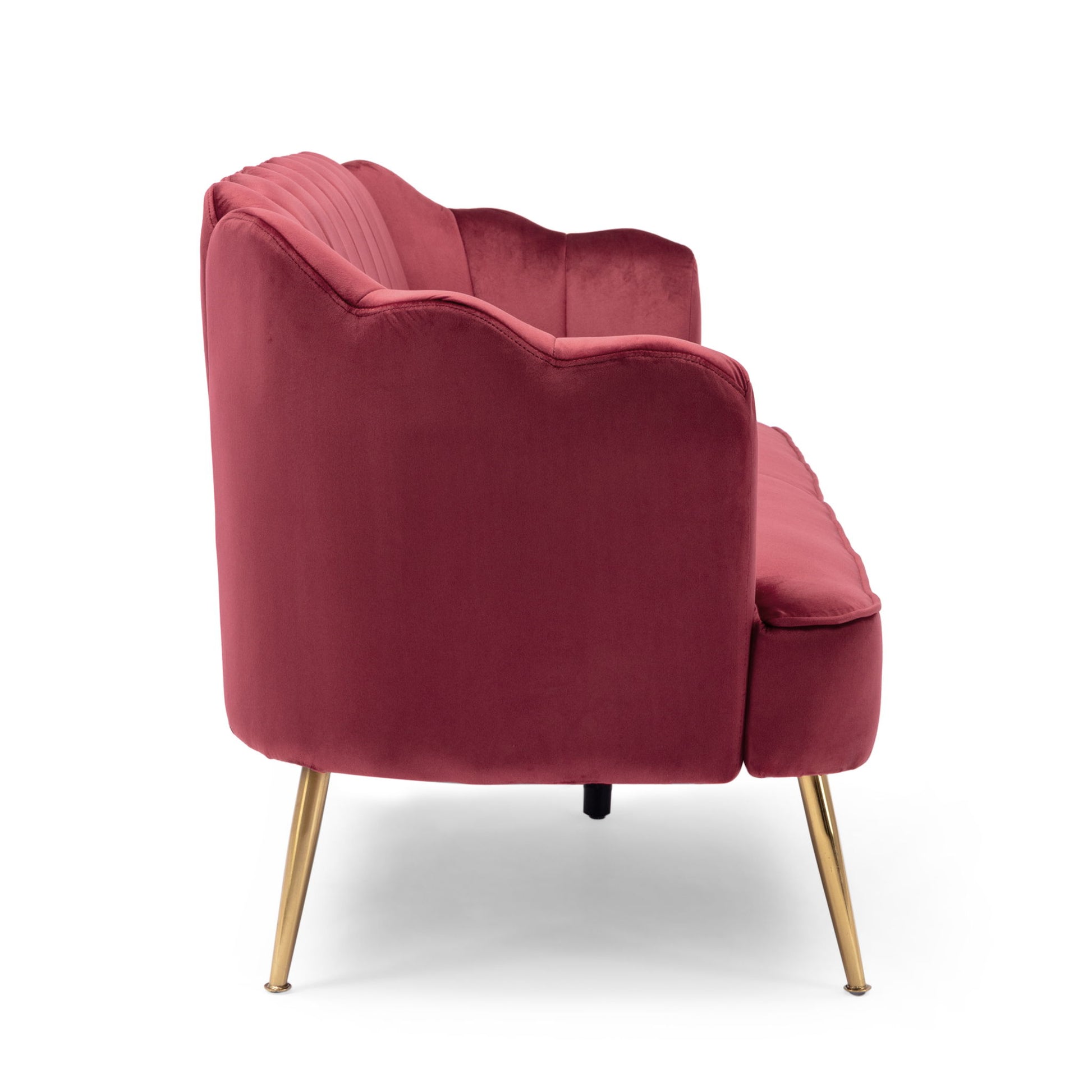 Modern Glam 3 Seater Sofa With Velvet Texture - Best Buy Furniture