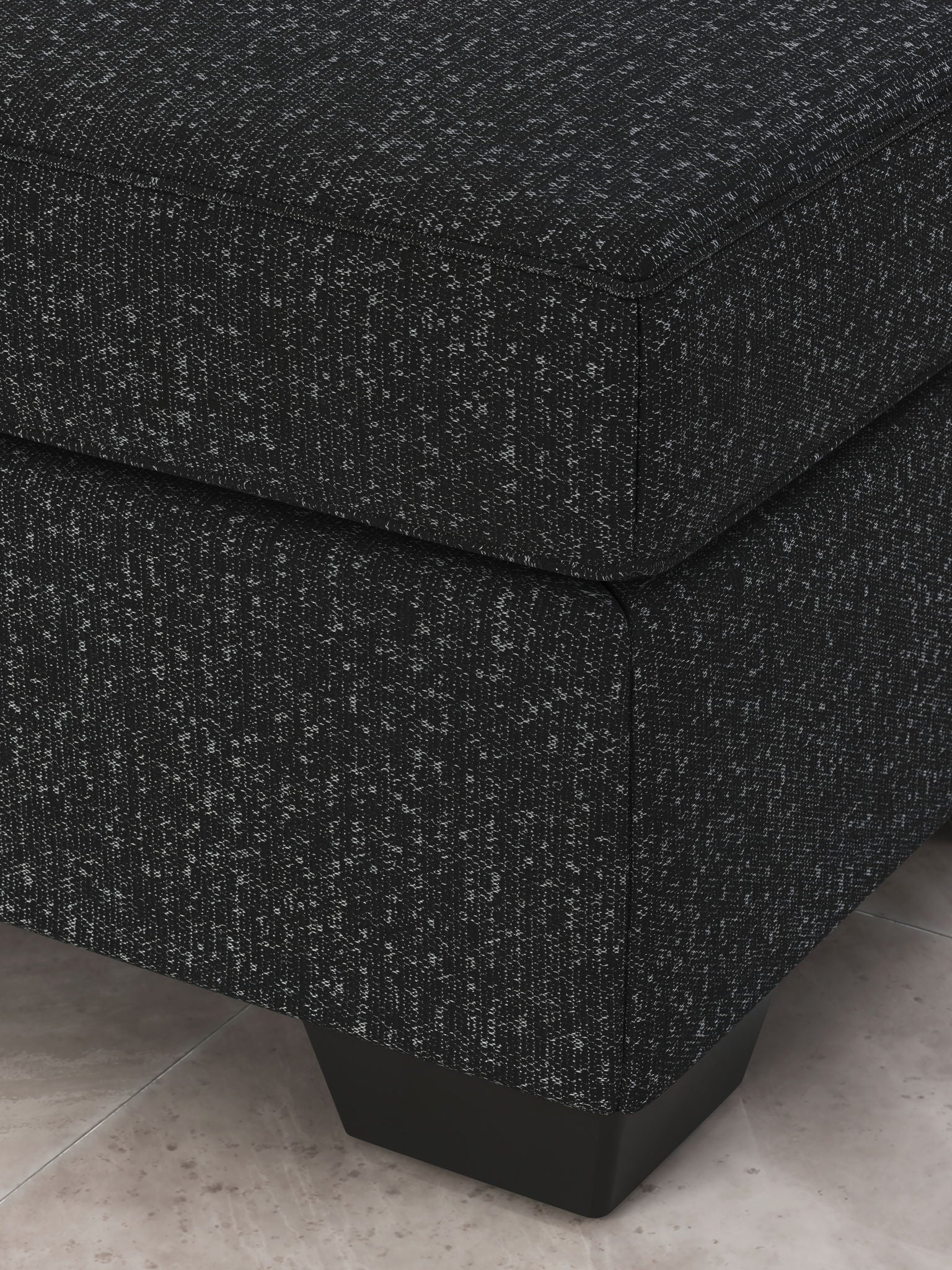 Jasmine Peaks - Ottoman - Coal - Best Buy Furniture