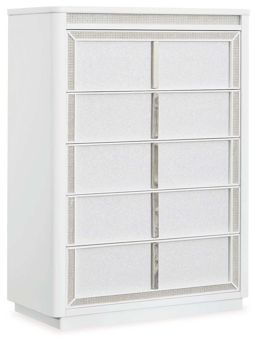 Chalanna - Five Drawer Chest - White - Best Buy Furniture
