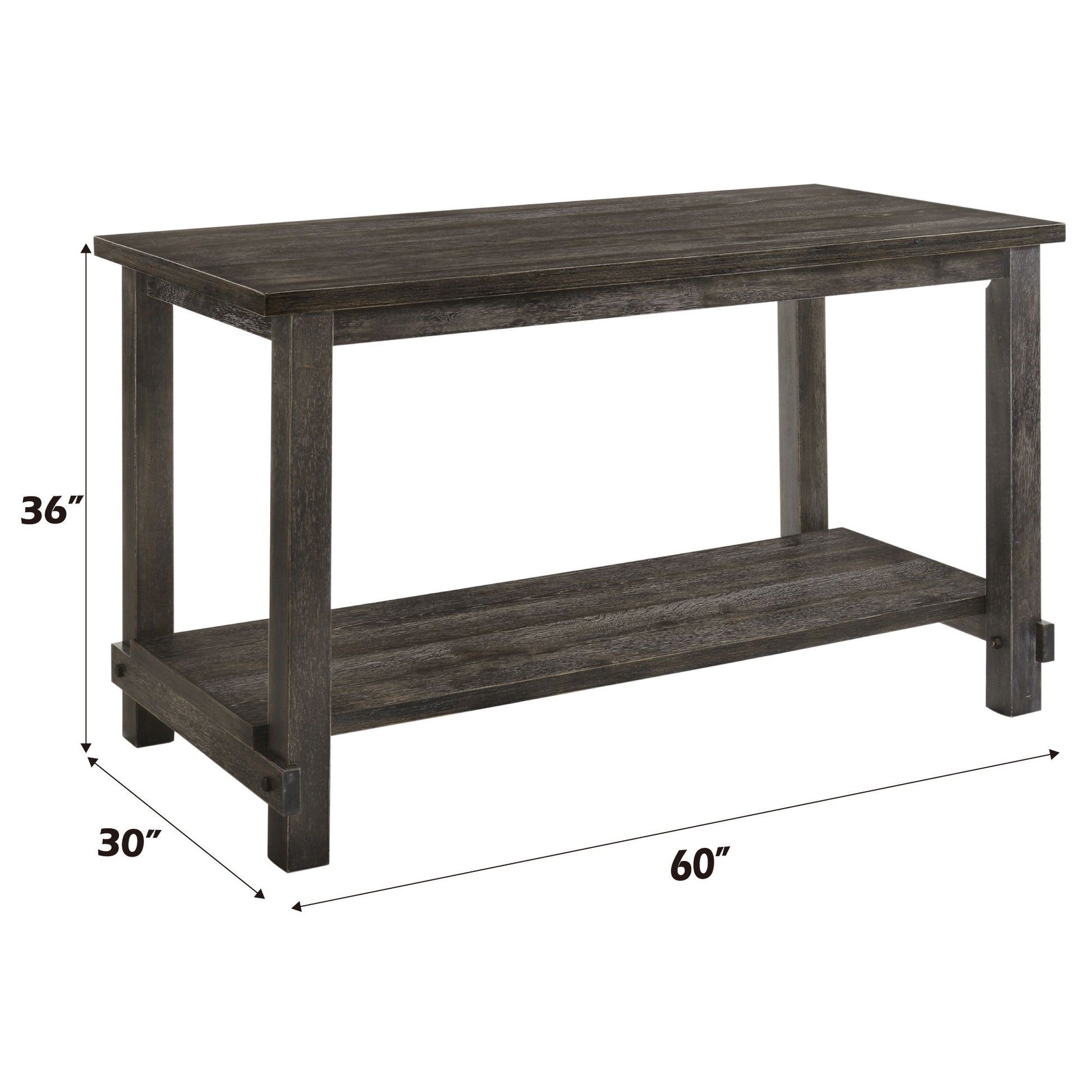Martha II - Weathered Counter Height Table - Gray - Best Buy Furniture