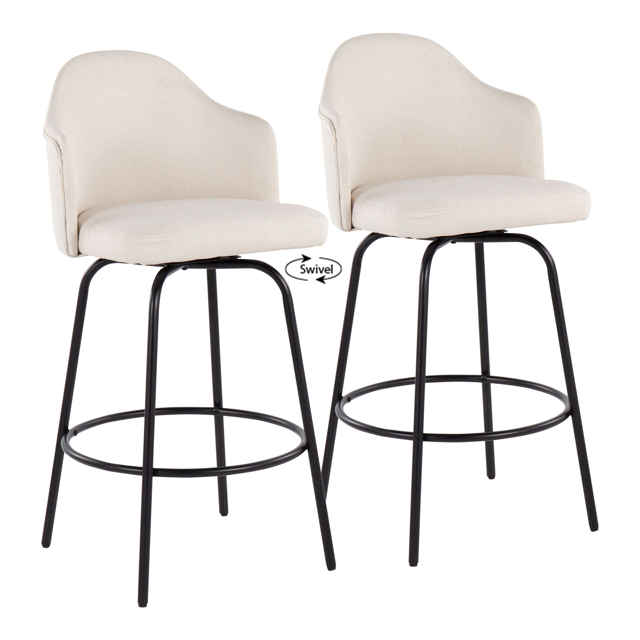 Ahoy - Contemporary Fixed Height Counter Stool (Set of 2) - Best Buy Furniture
