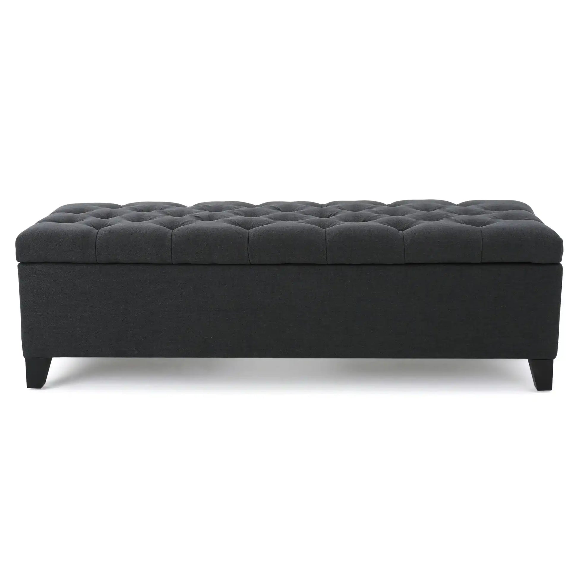 Glouster - Contemporary Storage Ottoman With Button Tufted Design - Best Buy Furniture