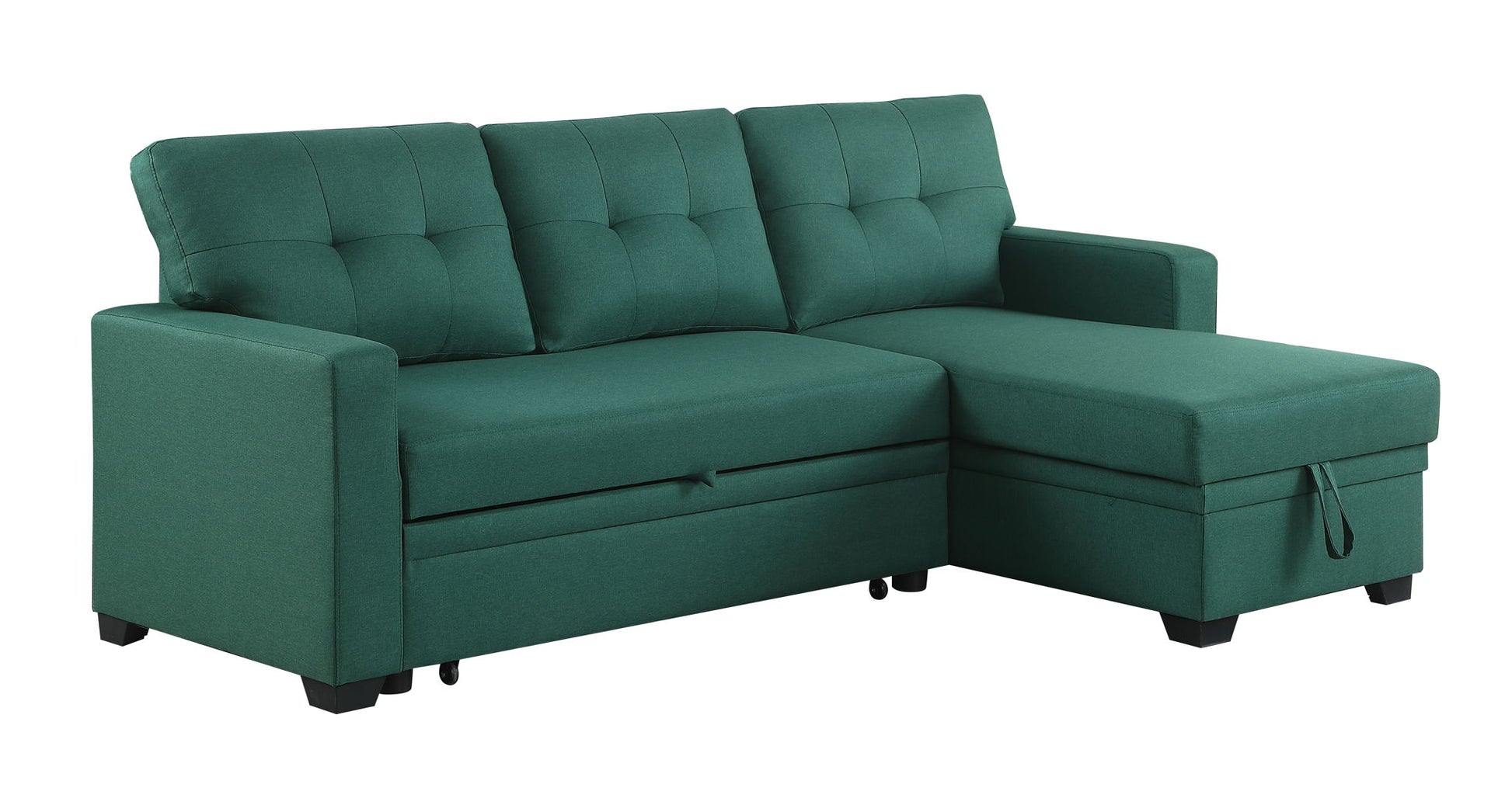 Upholstered Pull Out Sectional Sofa With Chaise - Best Buy Furniture