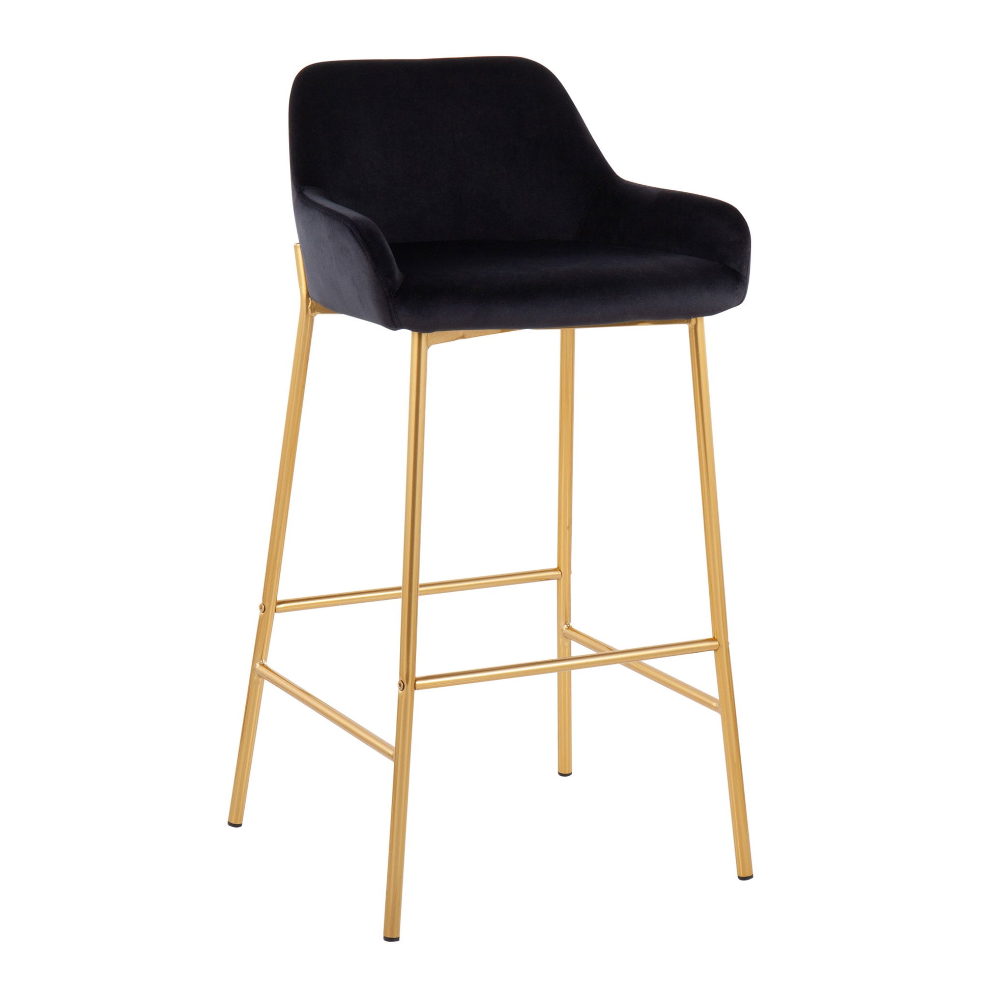 Daniella - Contemporary / Glam Fixed Height Bar Stool (Set of 2) - Best Buy Furniture