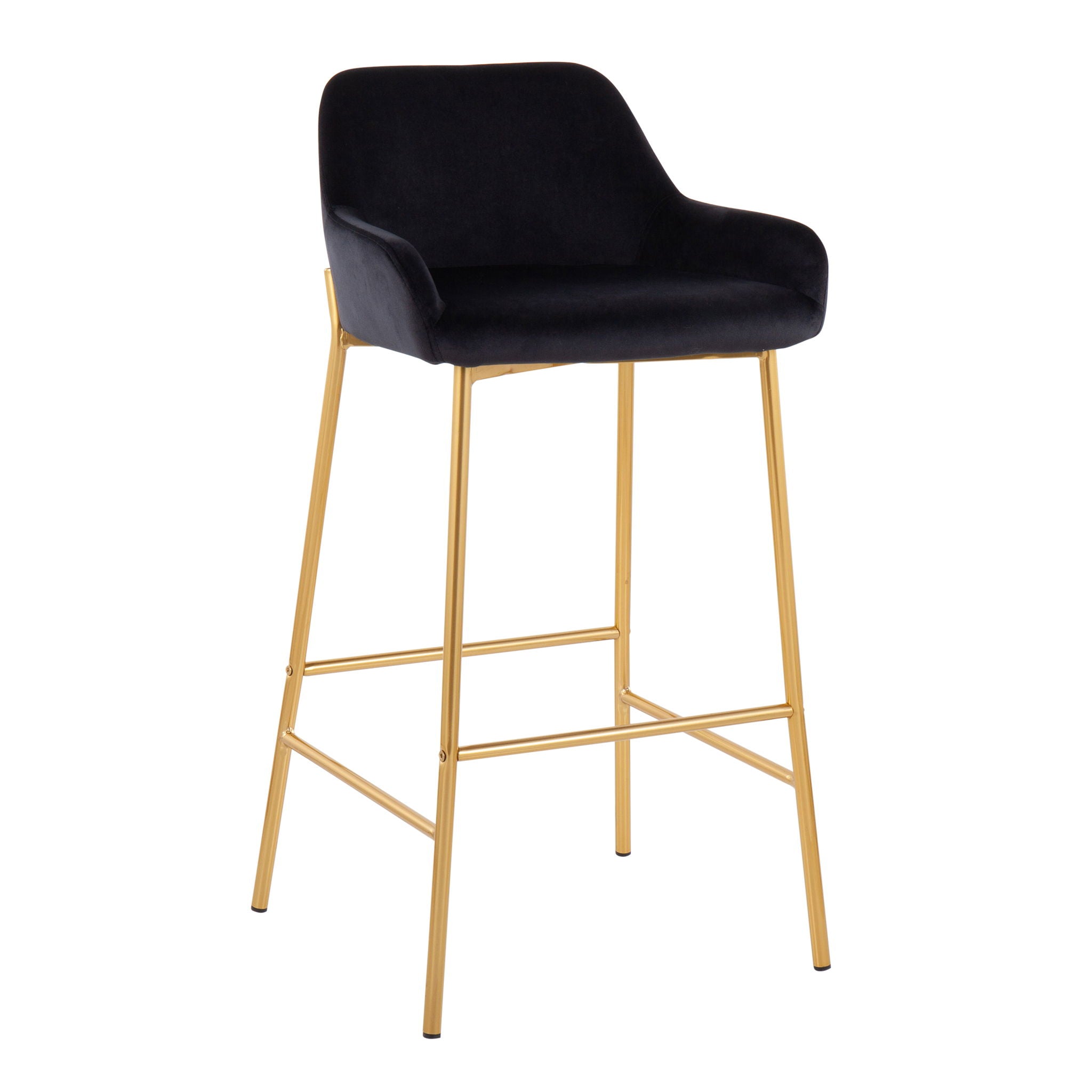Daniella - Contemporary / Glam Fixed Height Bar Stool (Set of 2) - Best Buy Furniture