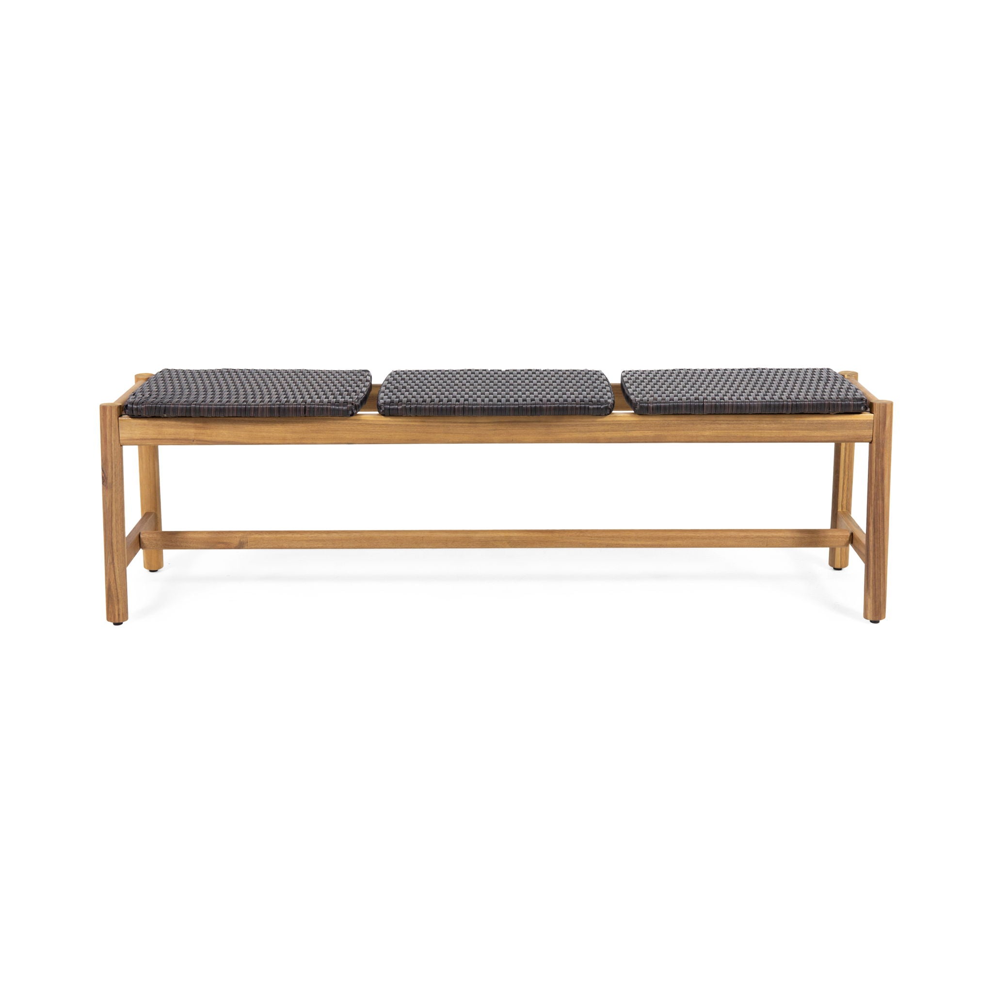 Cambria - Rustic 3 Seater Bench - Teak - Best Buy Furniture