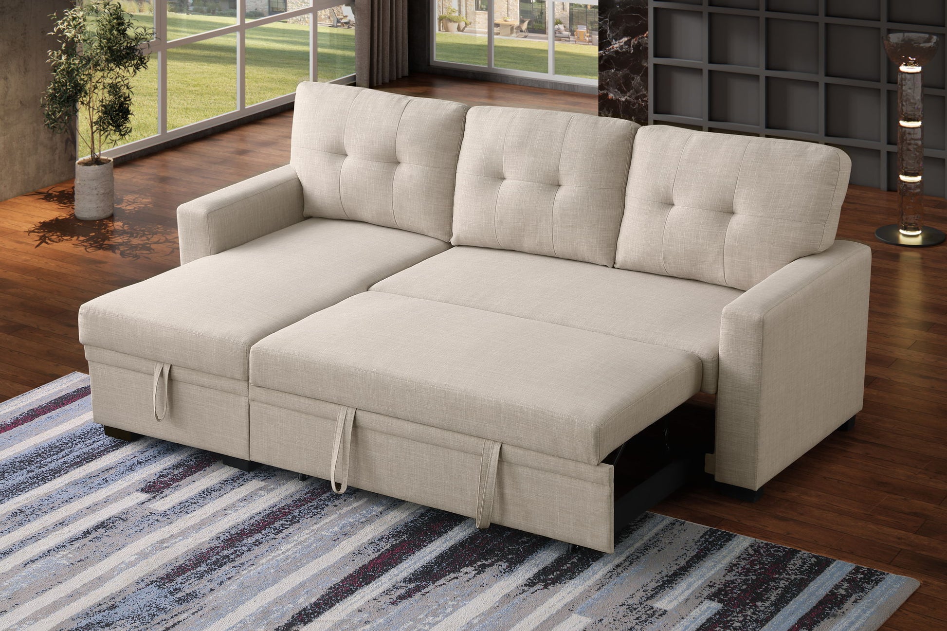 Elegant Storage Sofa - Beige - Best Buy Furniture