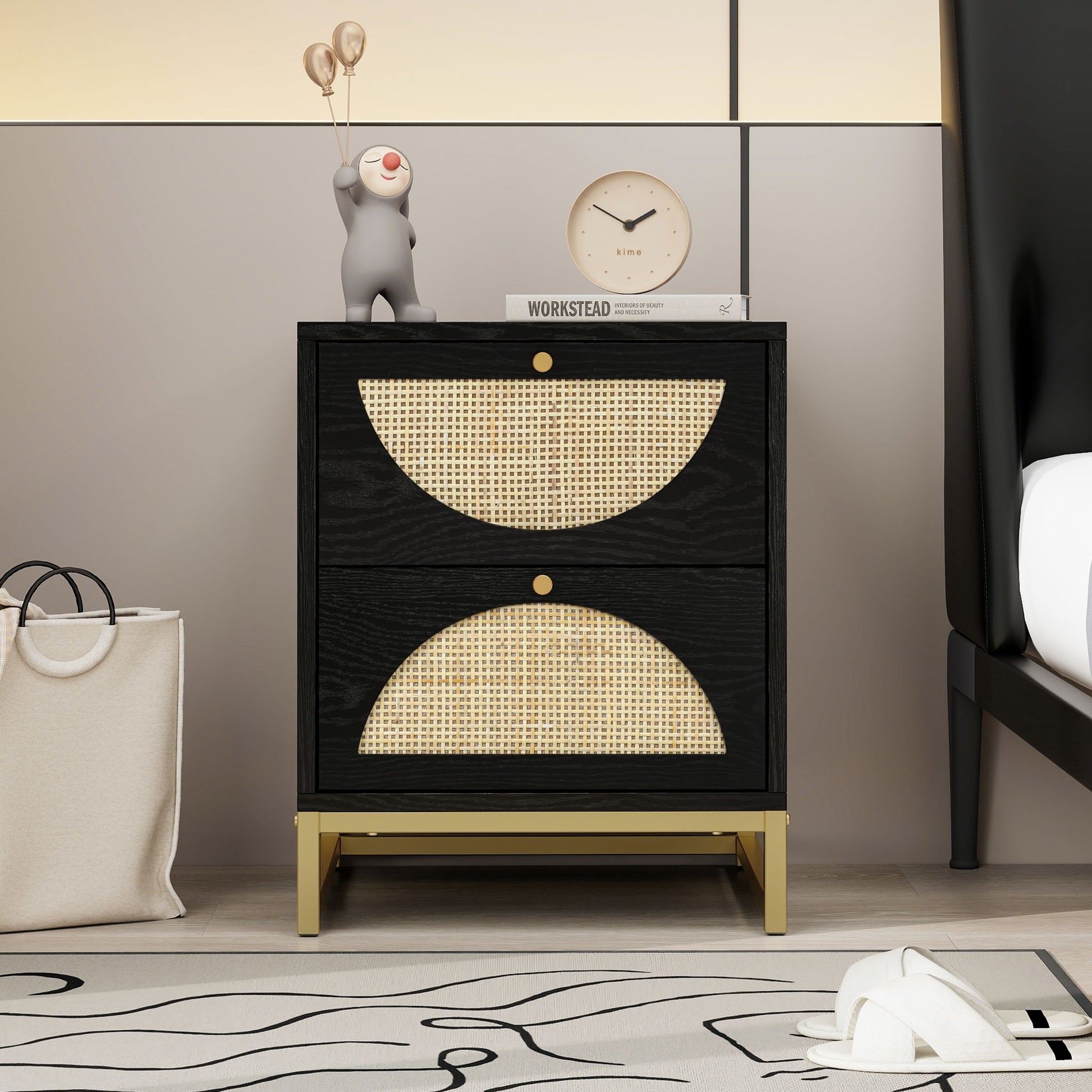 Allen - 2 Drawer Nightstand (Set of 2) - Best Buy Furniture