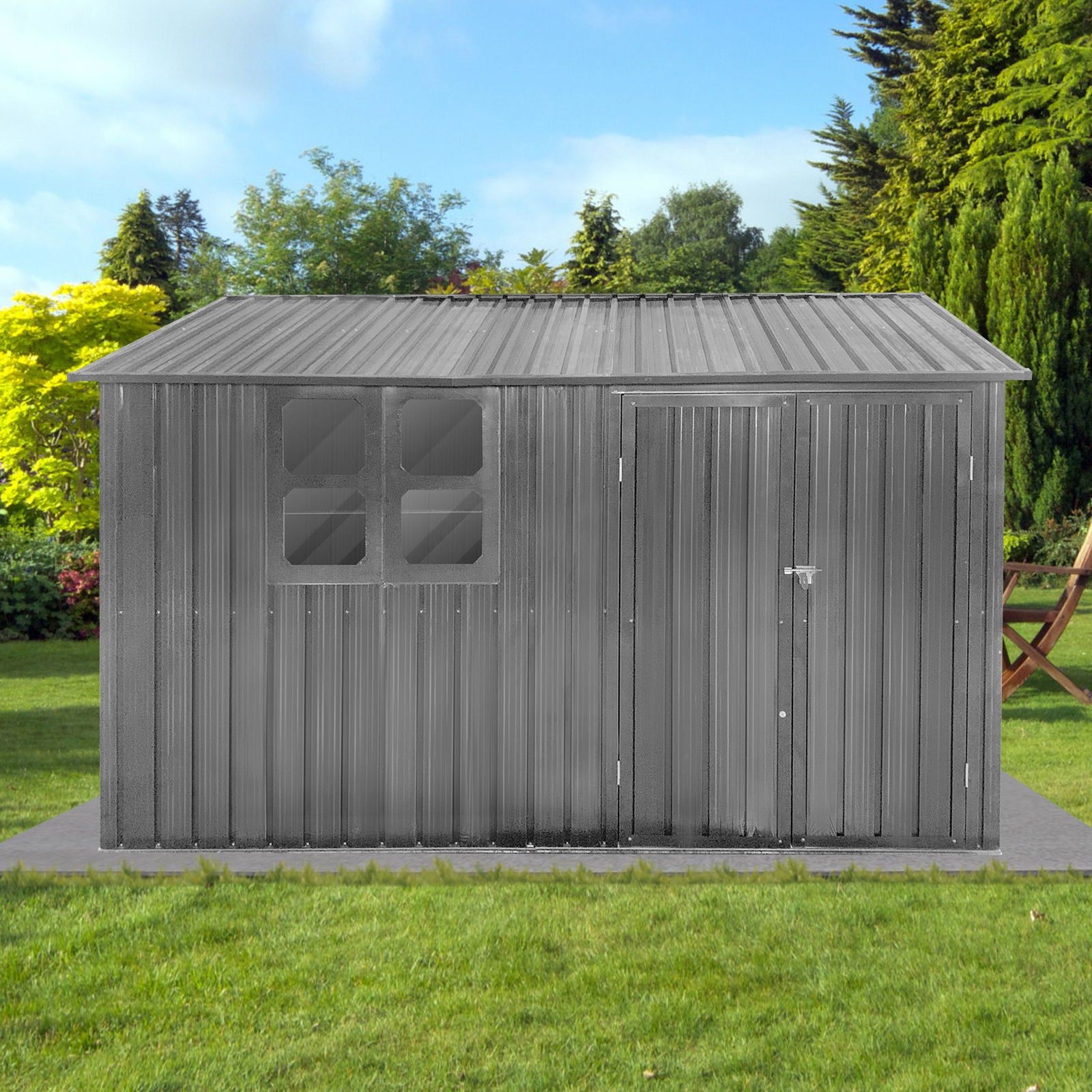 10' x 8' Garden Sheds Outdoor Storage Sheds With Window - Best Buy Furniture