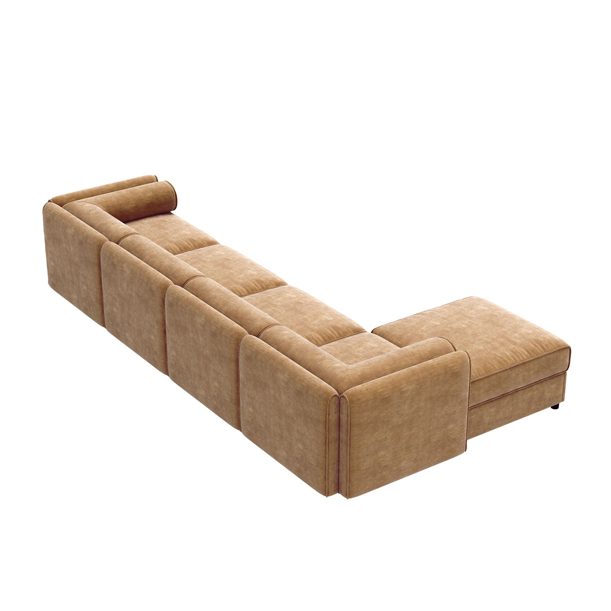 Contemporary Elegant White Chenille Sofa With Storage And Ottoman - Best Buy Furniture